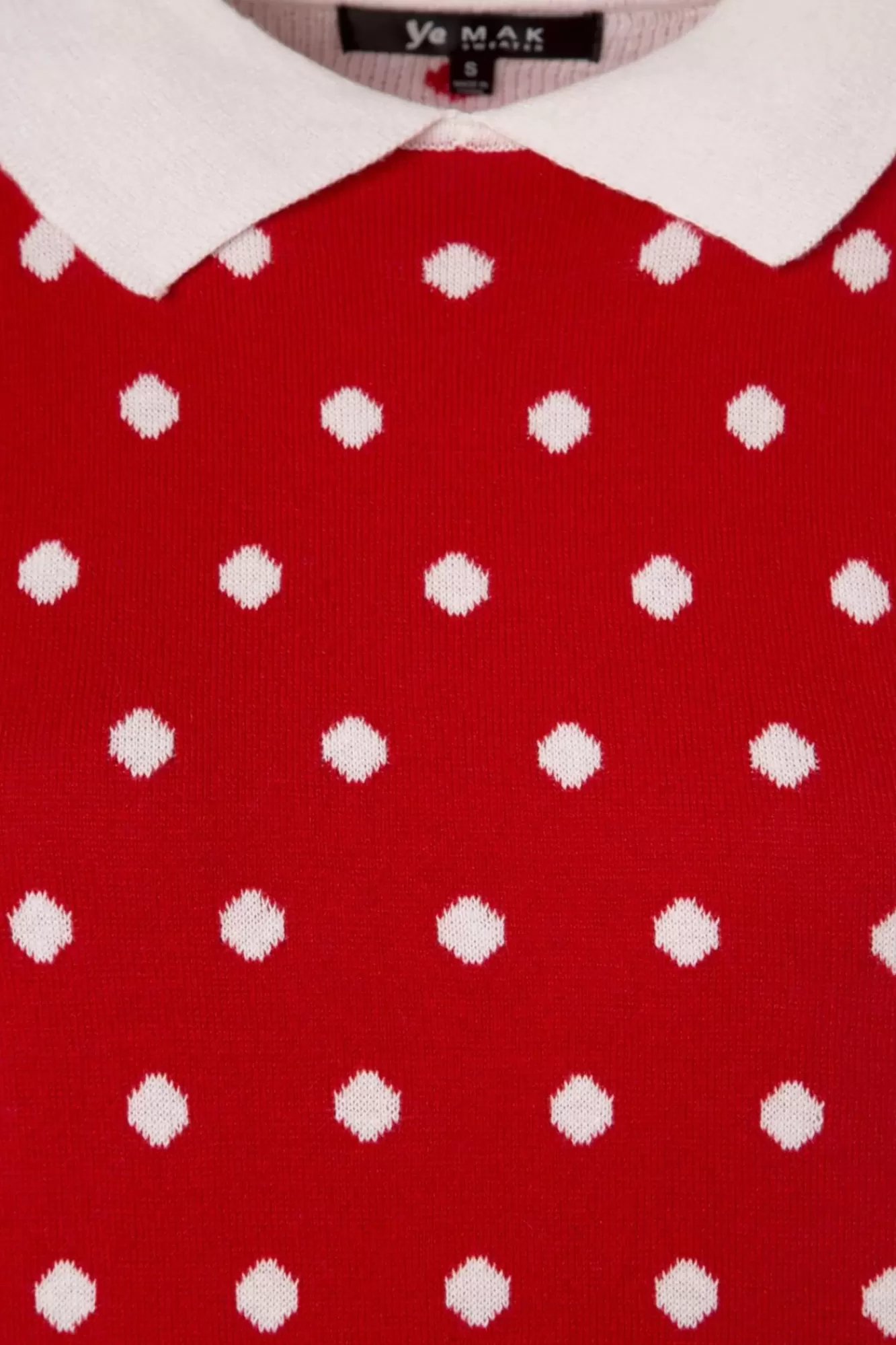 Online Mak Sweater Kristen Polkadot Pullover In Rot Und Elfenbein