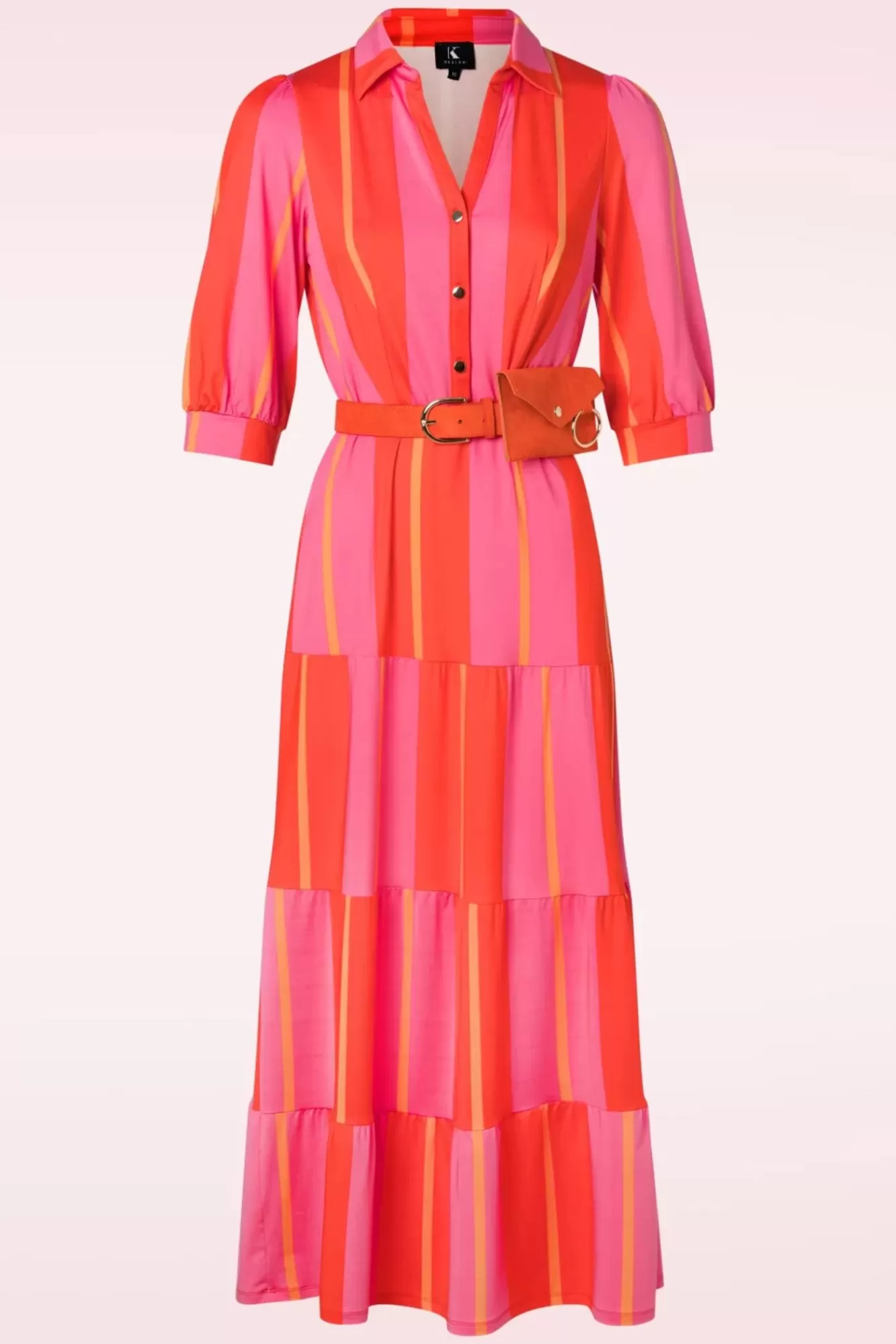 Store K-Design Leanna Maxikleid In Fuchsia