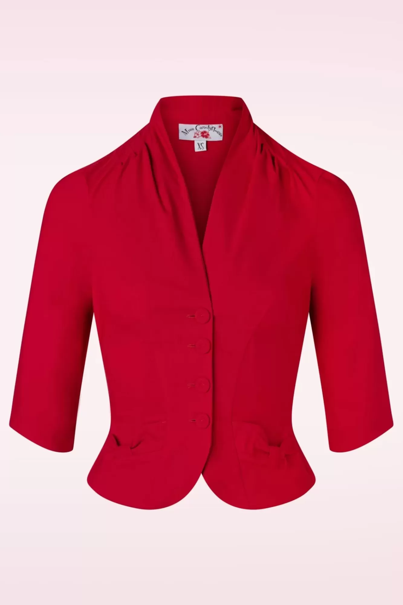 Hot Miss Candyfloss Liza Lou Blazer Jacke In Rot