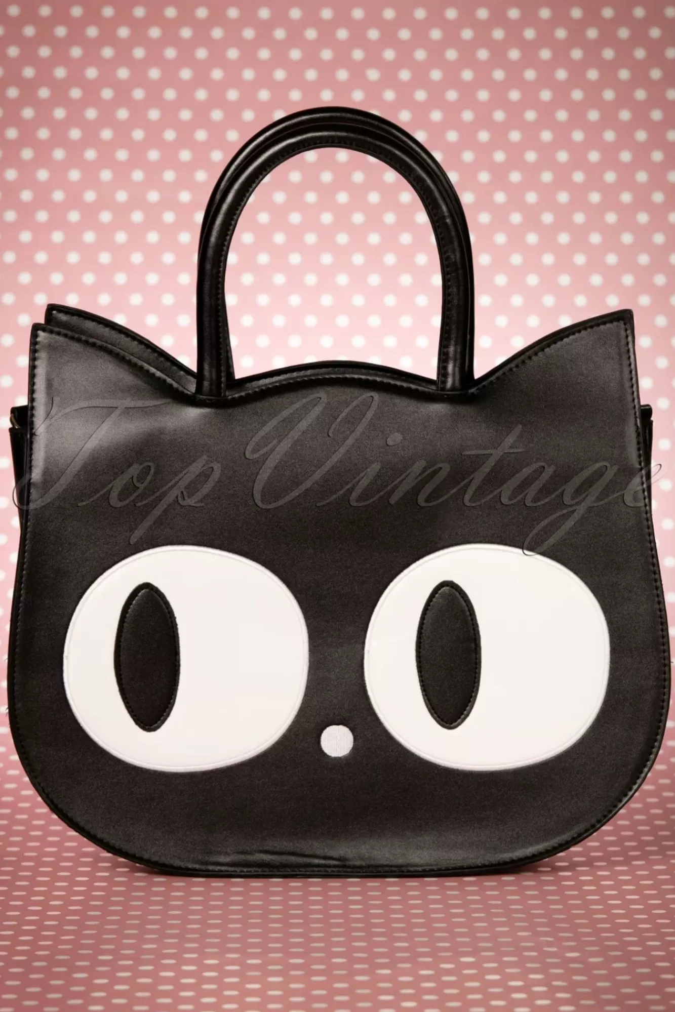 Clearance Banned Retro Lizzy The Big Eyed Cat Tasche In Schwarz