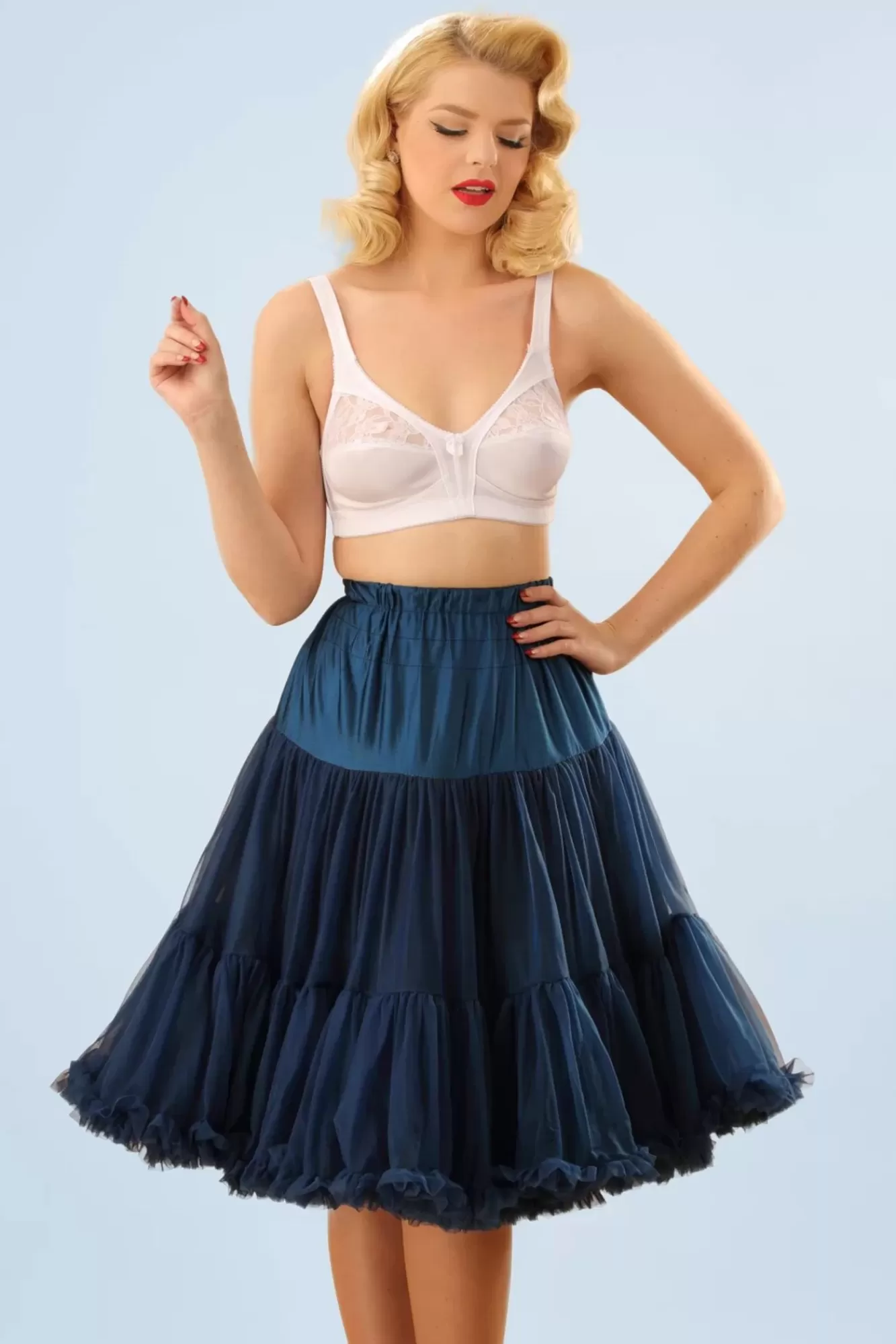 Best Banned Retro Lola Lifeforms Petticoat In Marineblau