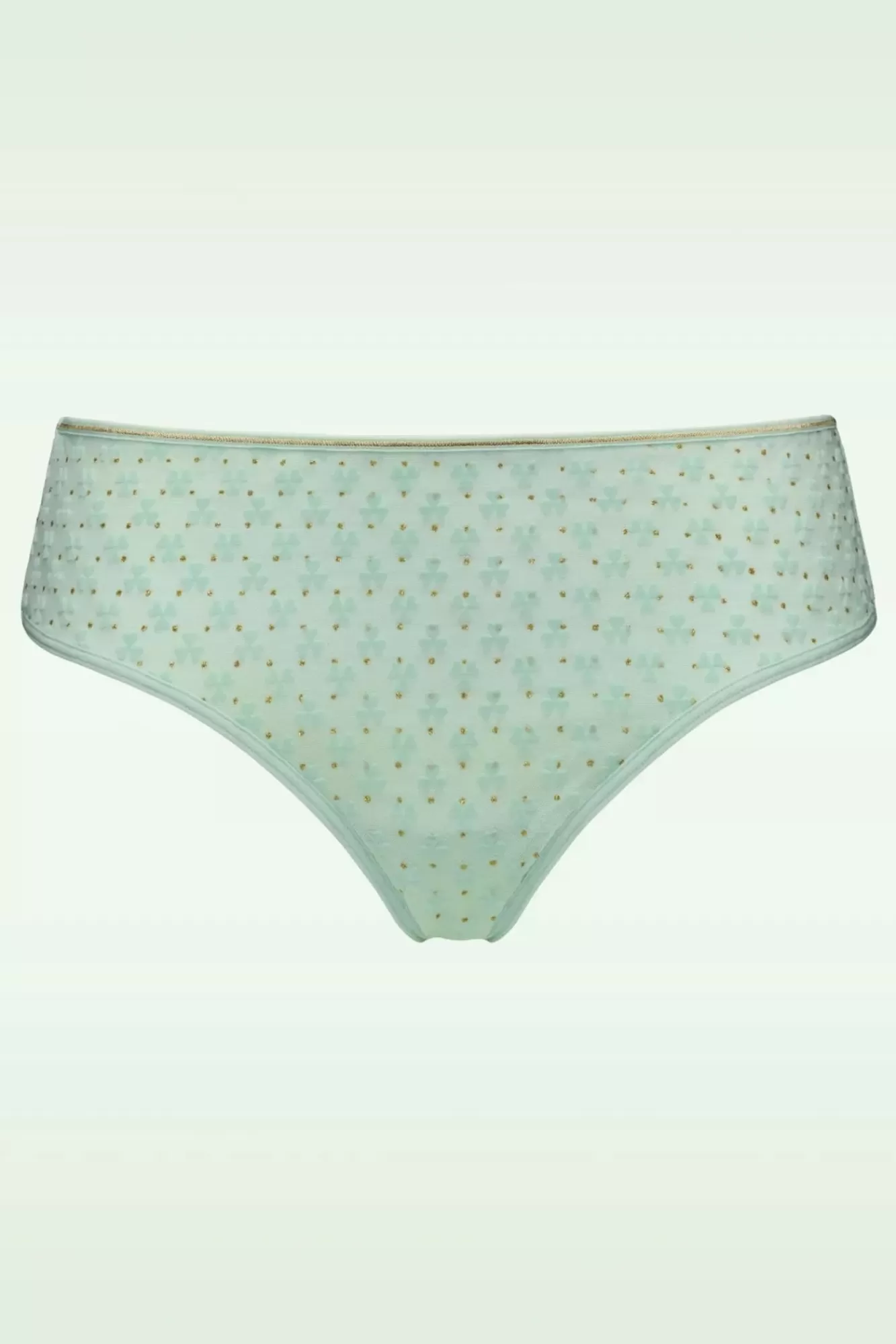 Flash Sale Marlies Dekkers Lucky Clover Briefs In Mintgrun Und Gold