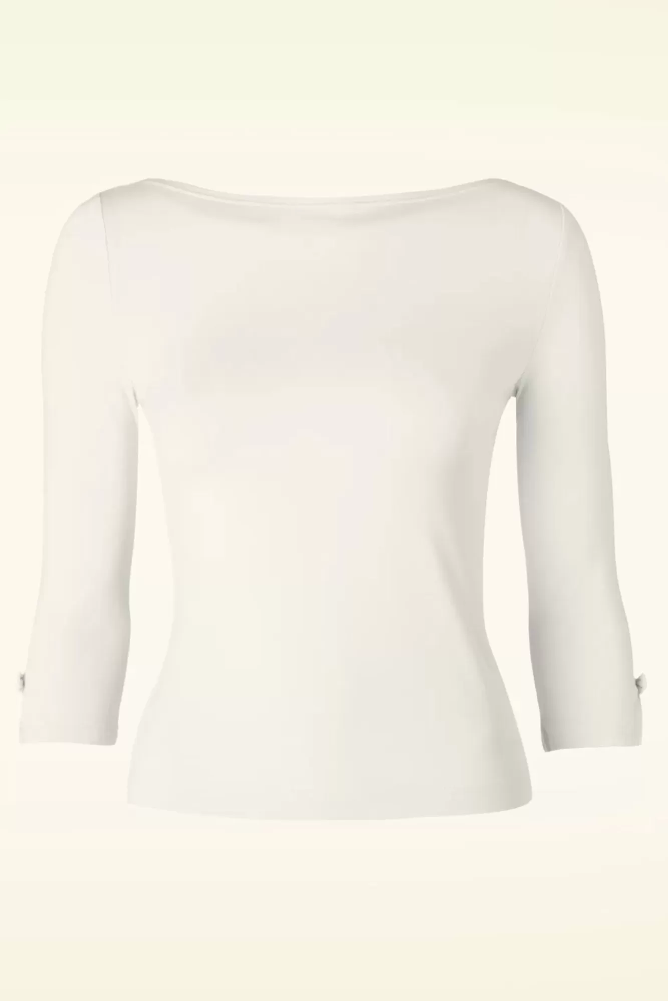 Cheap Banned Retro Modern Love Top In Elfenbein