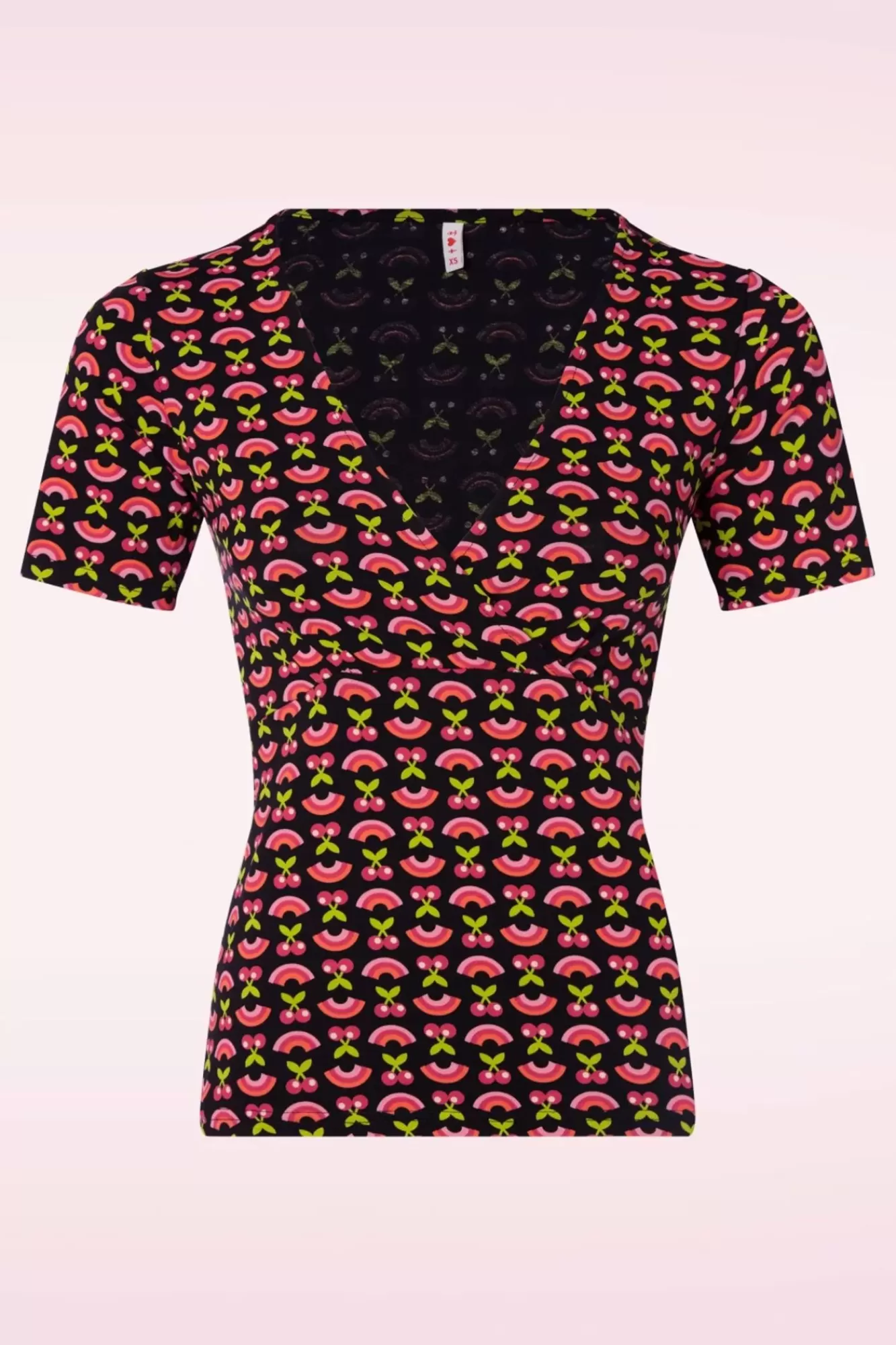 Discount Blutsgeschwister Mon Soleil Cache Top In Tutti Frutti Rainbow Dance Black