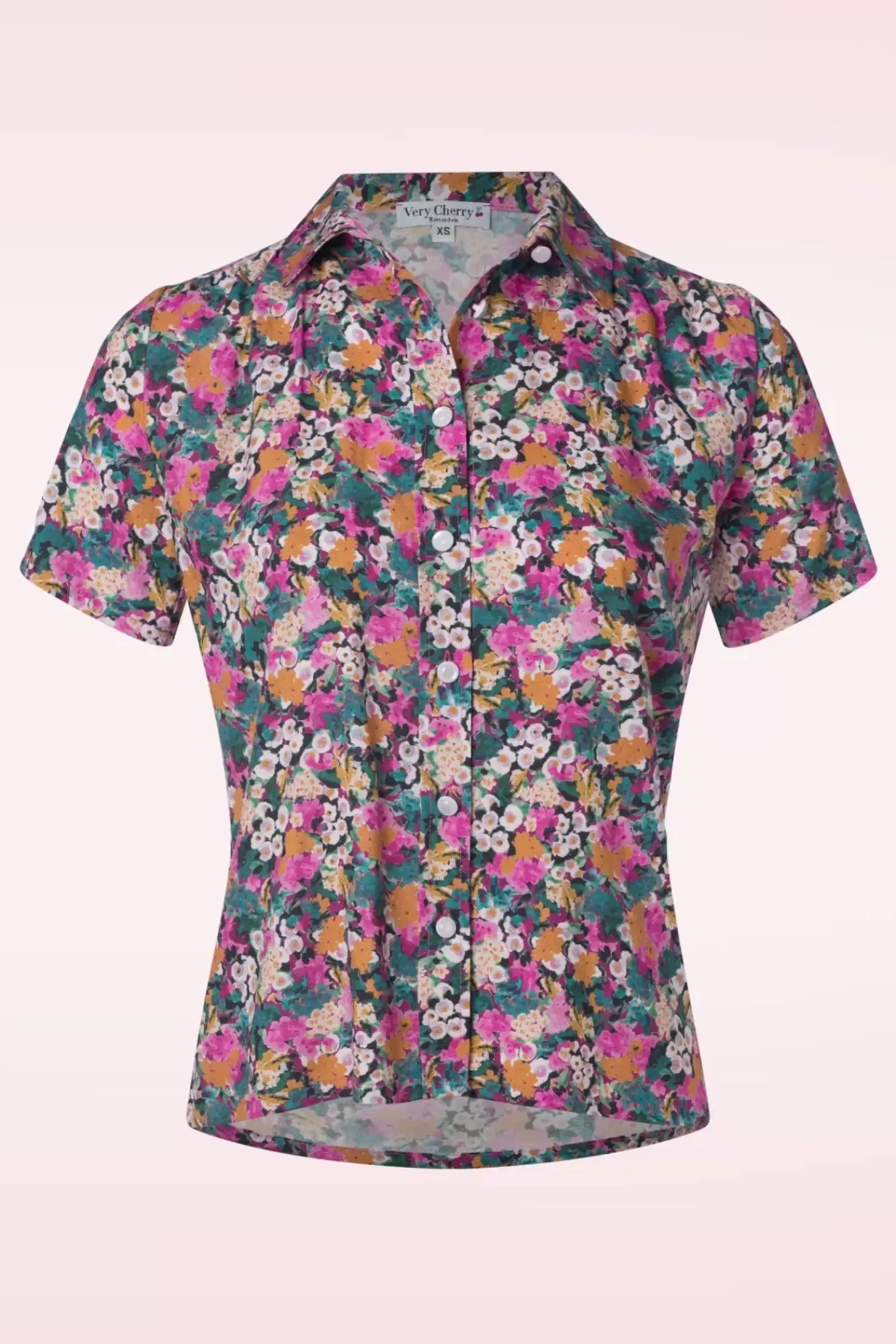 Outlet Very Cherry Montmartre Botanica Rose Bluse In Multi