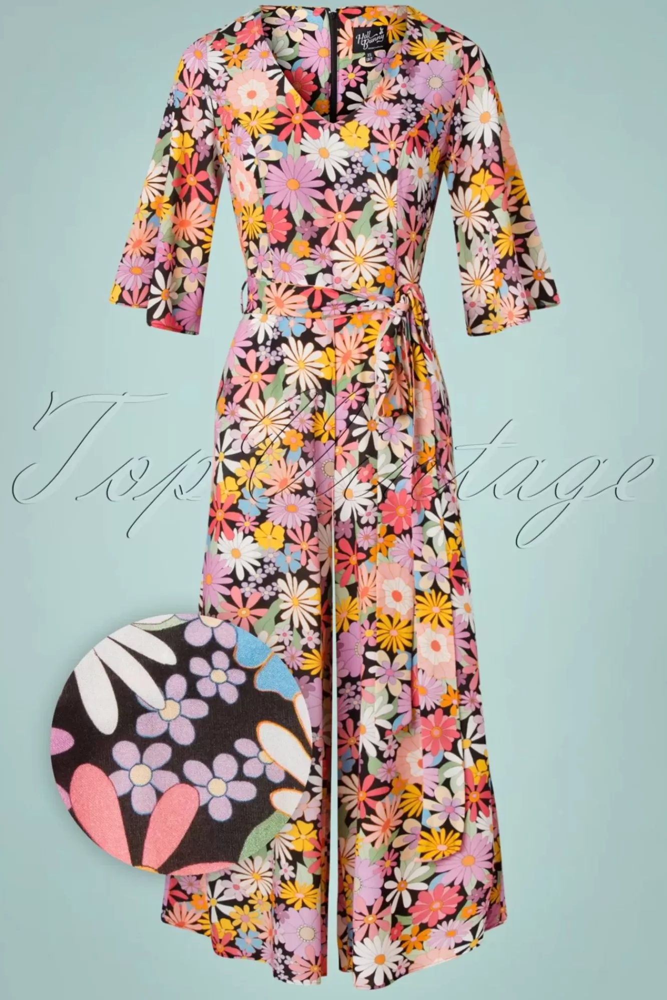 Discount Bunny Nadine Flower Jumpsuit In Multi