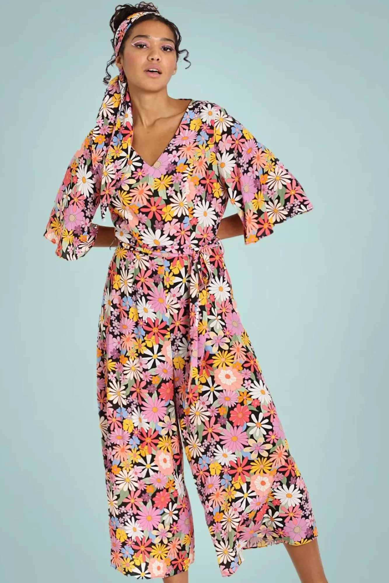 Discount Bunny Nadine Flower Jumpsuit In Multi