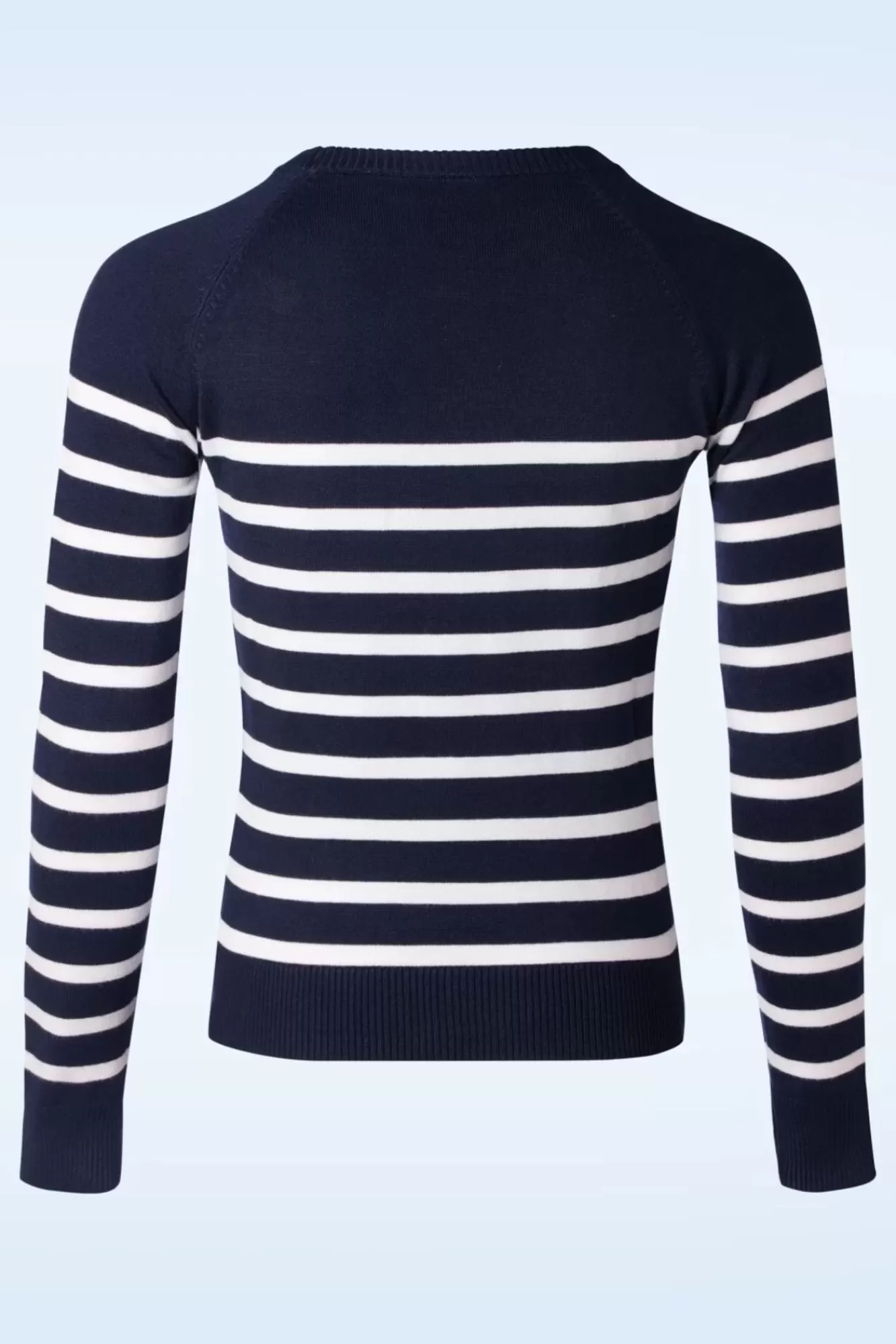 Shop Vixen Nautical Stripe Pullover In Marineblau