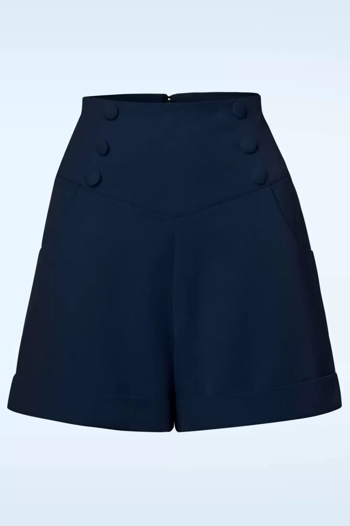 Fashion Banned Retro Niedlich Wie Ein Knopf Shorts In Marineblau