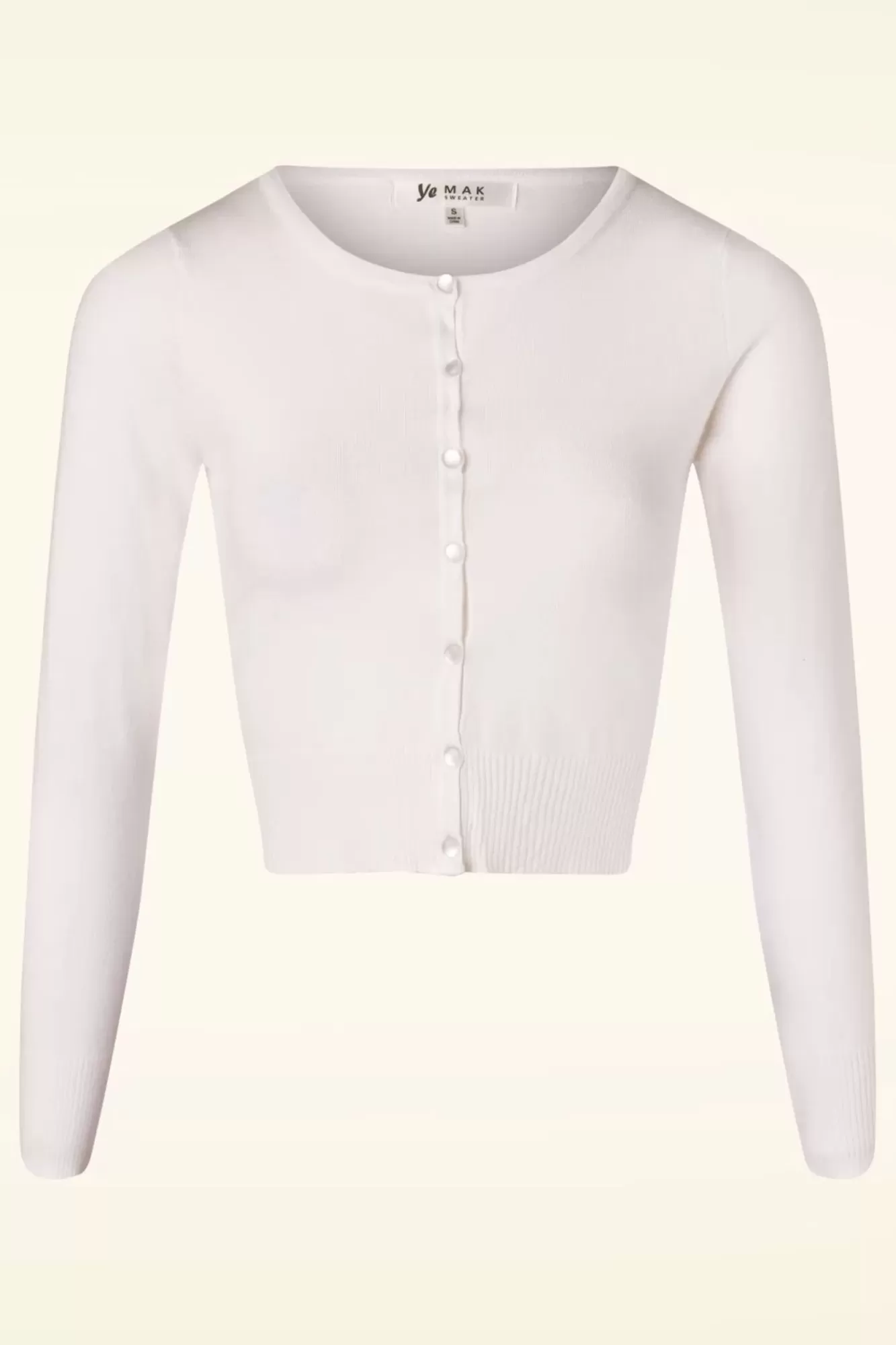 Best Sale Mak Sweater Nyla Cropped Cardigan In Off White