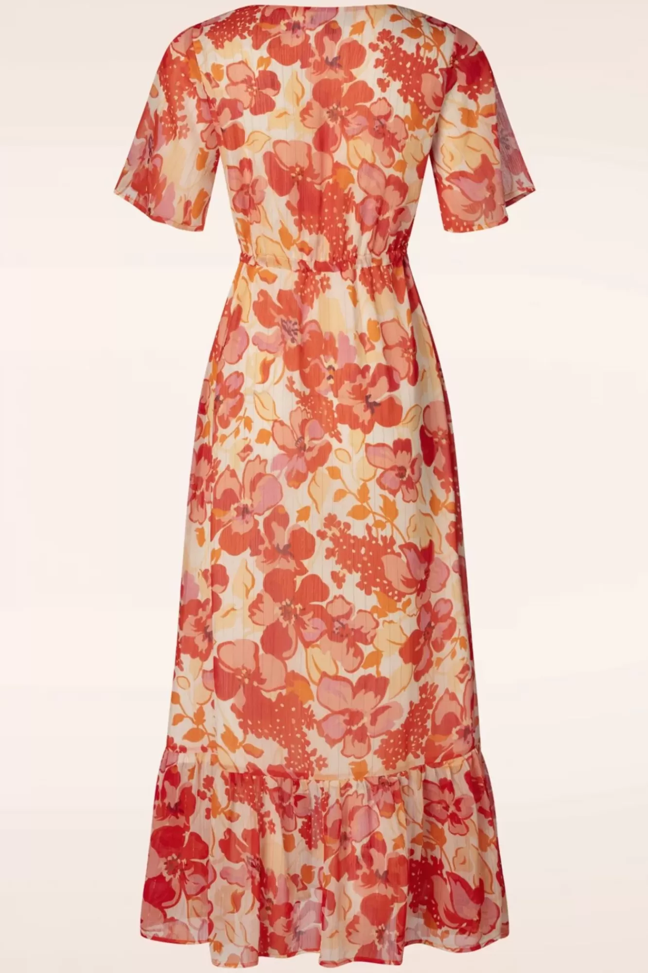 Outlet Smashed Lemon Patricia Floral Maxi Kleid In Orange