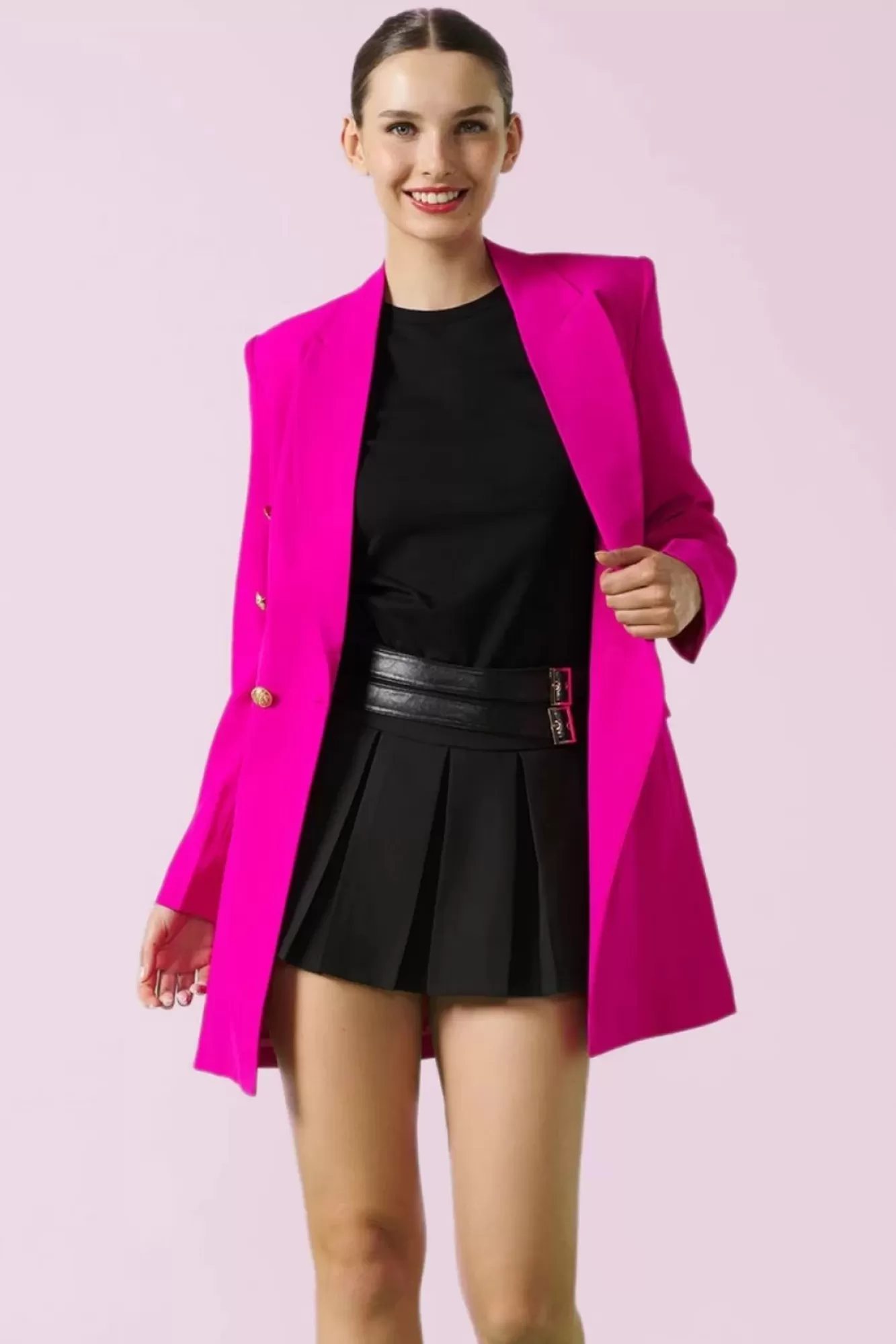 Flash Sale Minueto Paula Blazer Kleid In Fluoreszierendem Pink