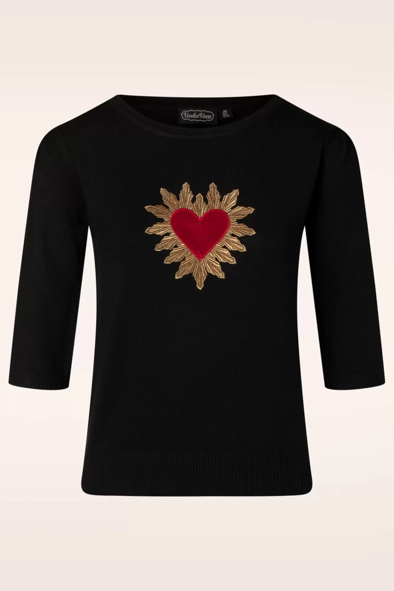 Flash Sale Vixen Queen Of Hearts Pullover In Schwarz