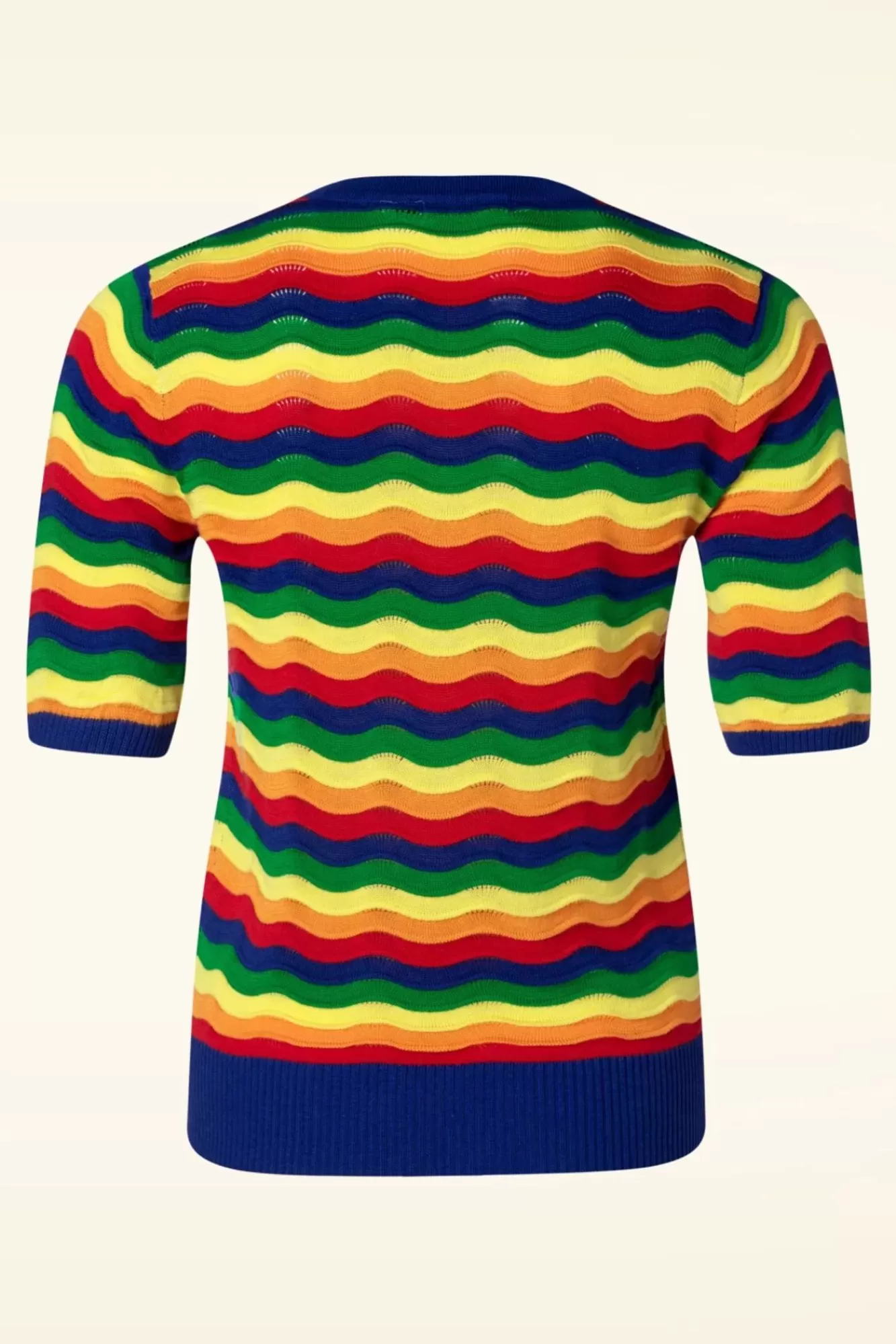 Discount Banned Retro Rainbow Waves Pullover In Multi