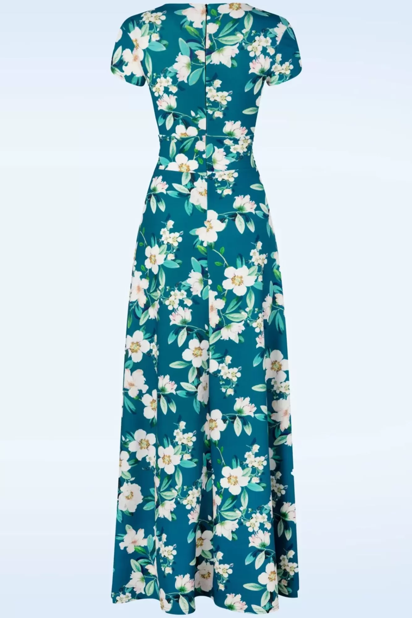 Sale Vintage Chic for Topvintage Rinda Floral Maxi Kleid In Blau