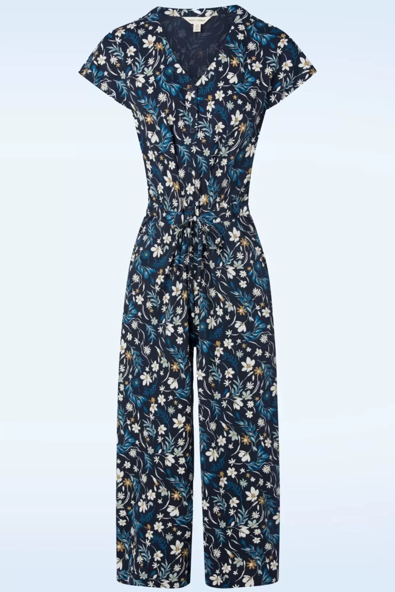 Outlet Seasalt Rose Trellis Jumpsuit In Tidal Floral Maritime