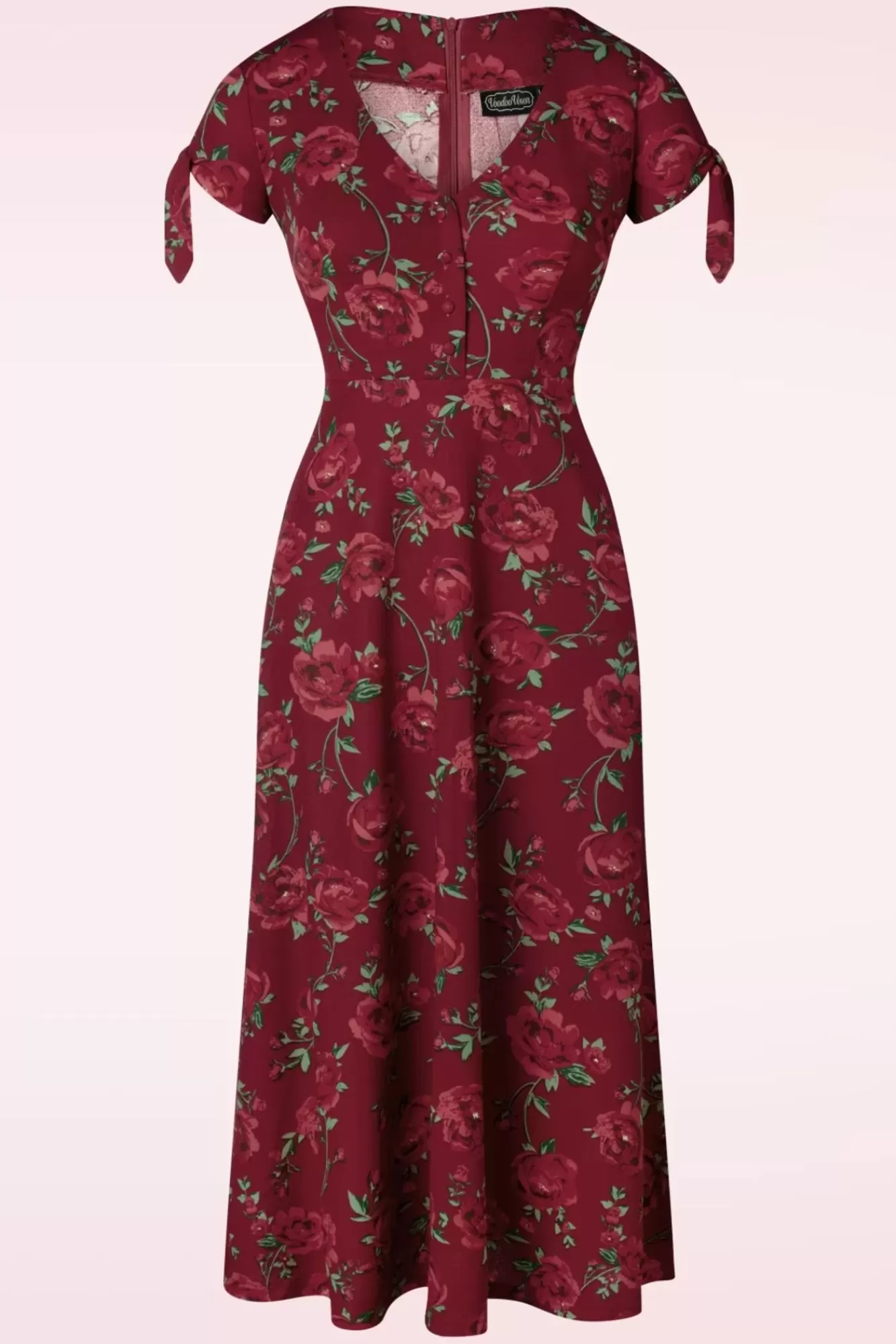 Cheap Vixen Roses Midi Kleid In Dunkelrot