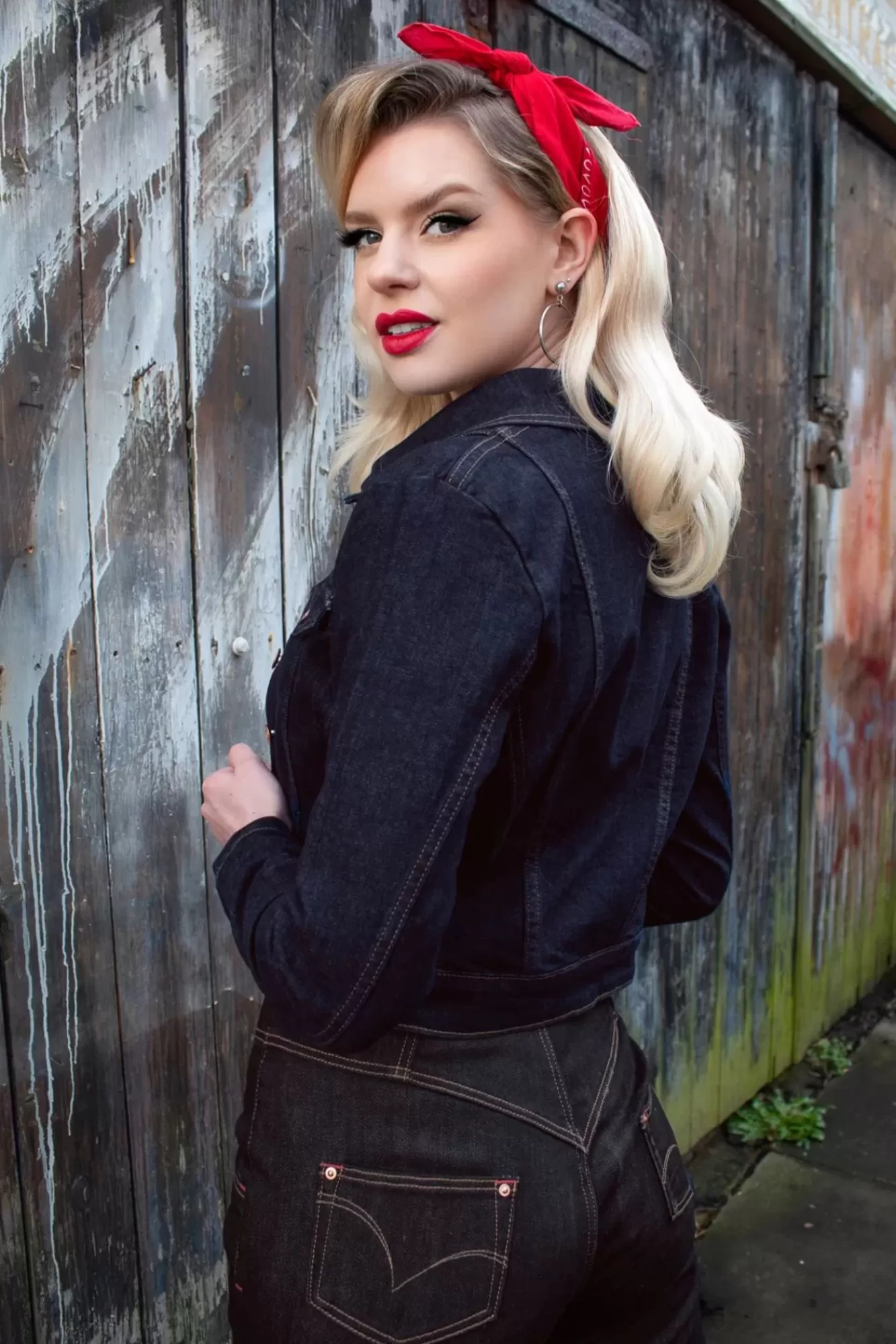 Outlet Rock-a-Booty Sadie Jacke In Dark Denim