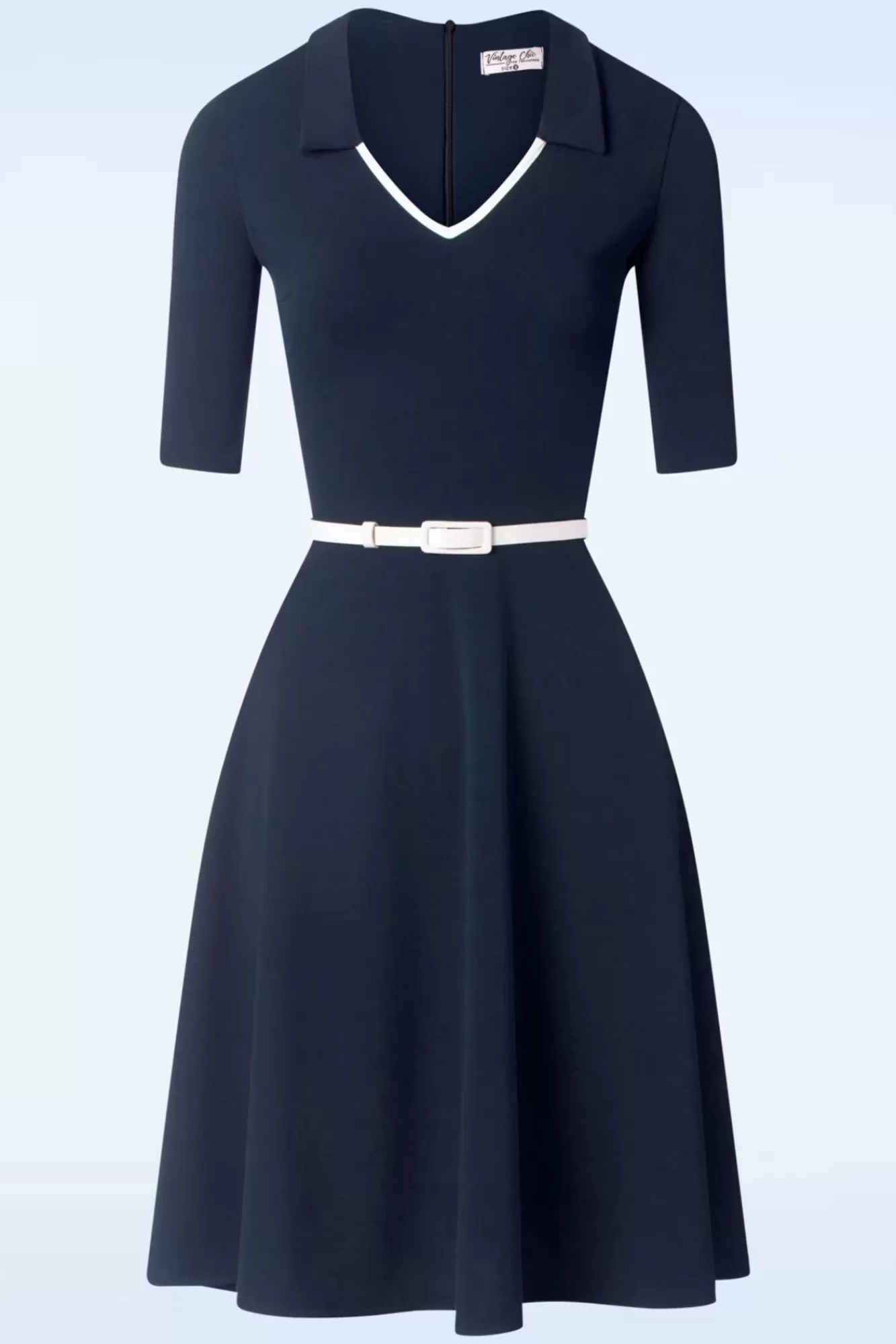 Shop Vintage Chic for Topvintage Sandy Swing Kleid In Navy