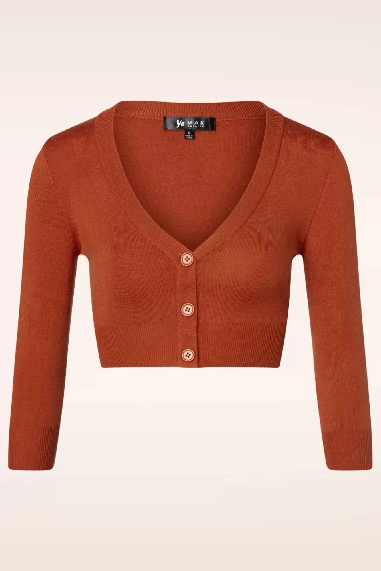 Discount Mak Sweater Shela Kurzer Cardigan In Stauborange