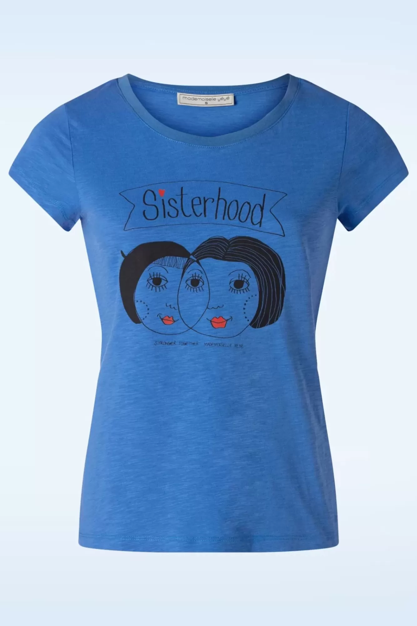 Cheap Mademoiselle Yu00e9Yu00e9 Sisterhood T-Shirt In Kraftigem Blau