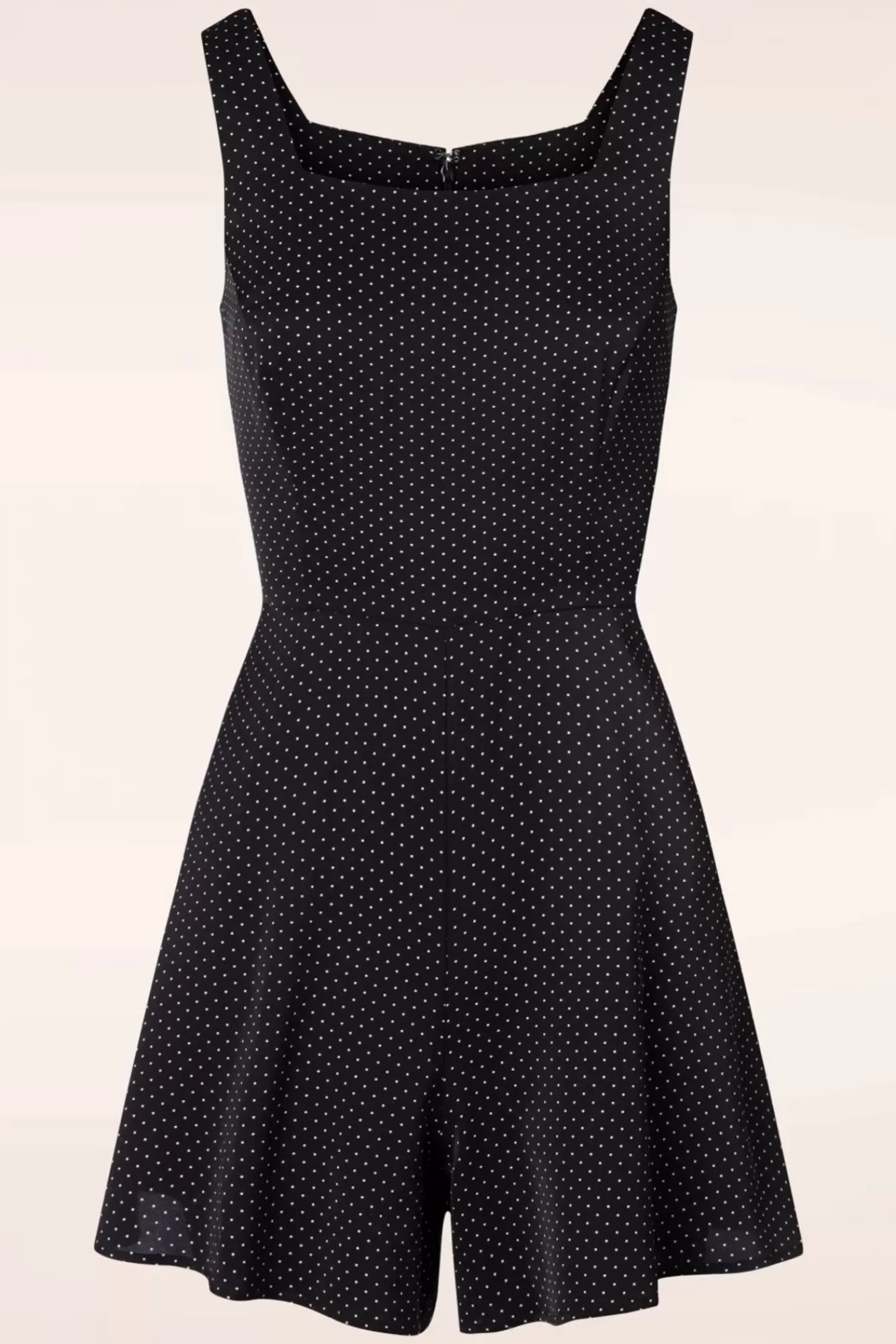 Sale Banned Retro Spotty Playsuit In Schwarz Und Weis