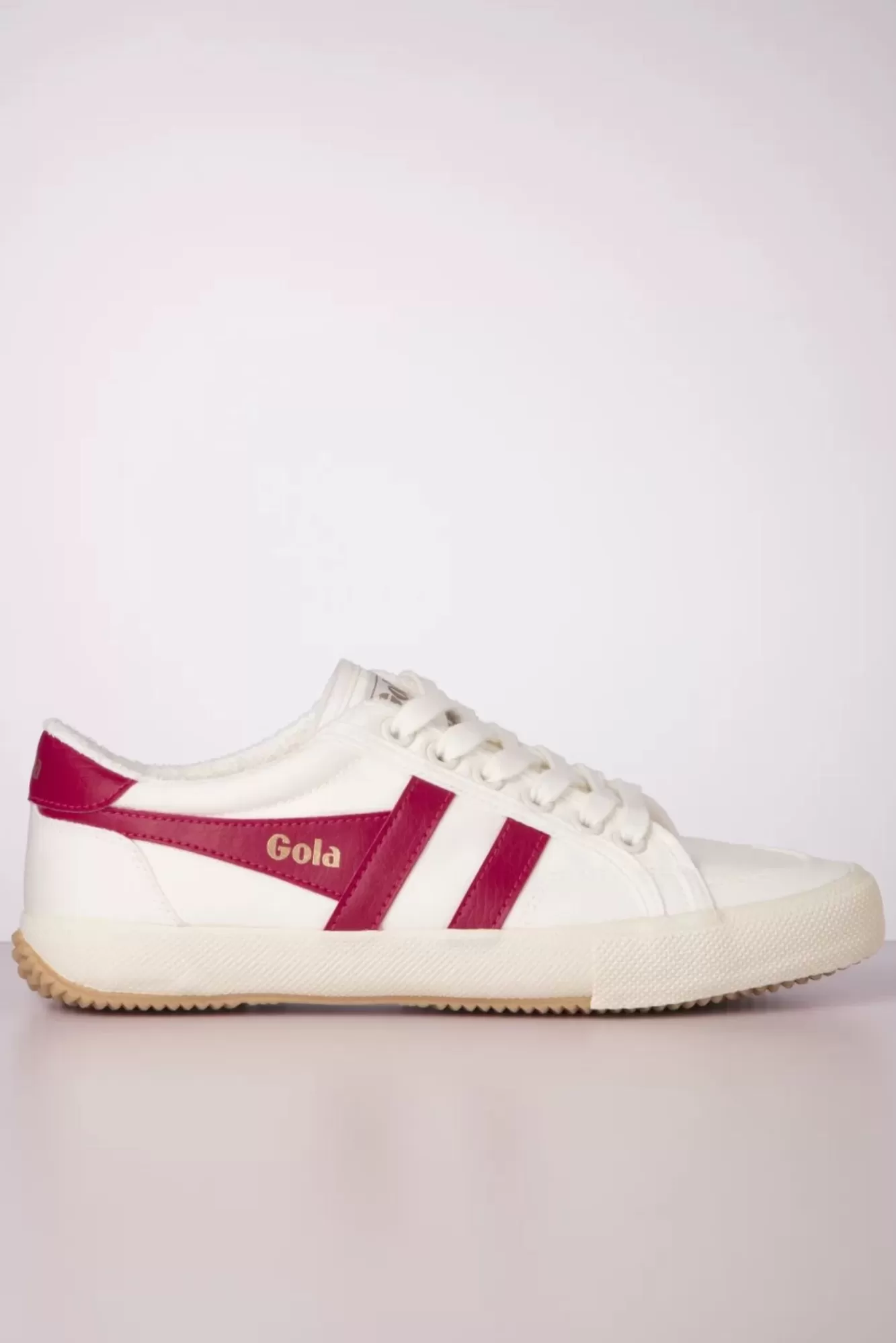 Clearance Gola Stratus Tennis Sneaker In Off White Und Himbeere