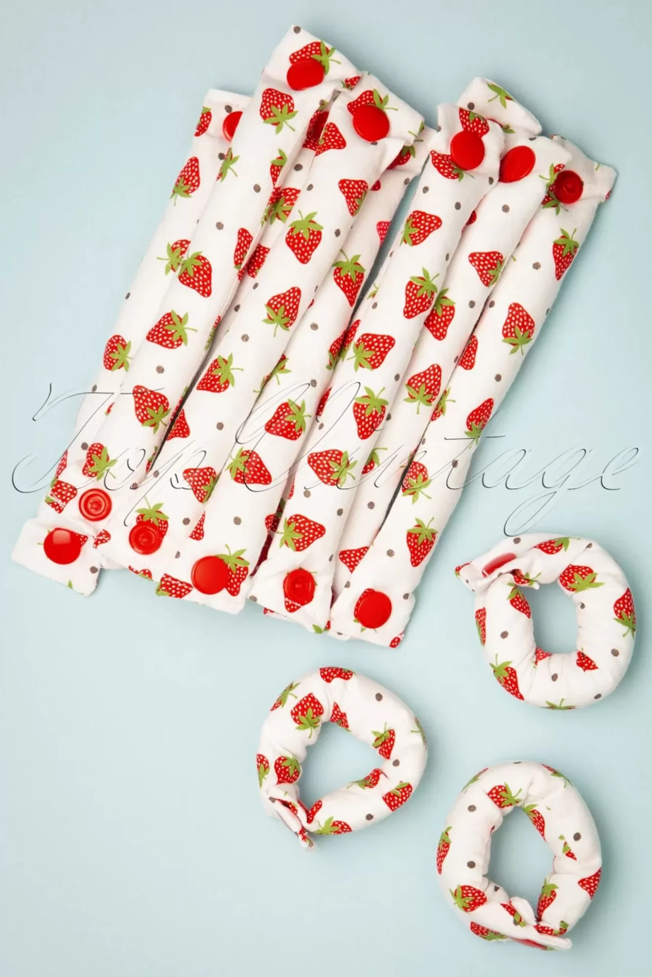 Fashion Lieblingsstucke By JuttaVerena Strawberry Fields - Set Mit 12 Lockenwicklern In Weis