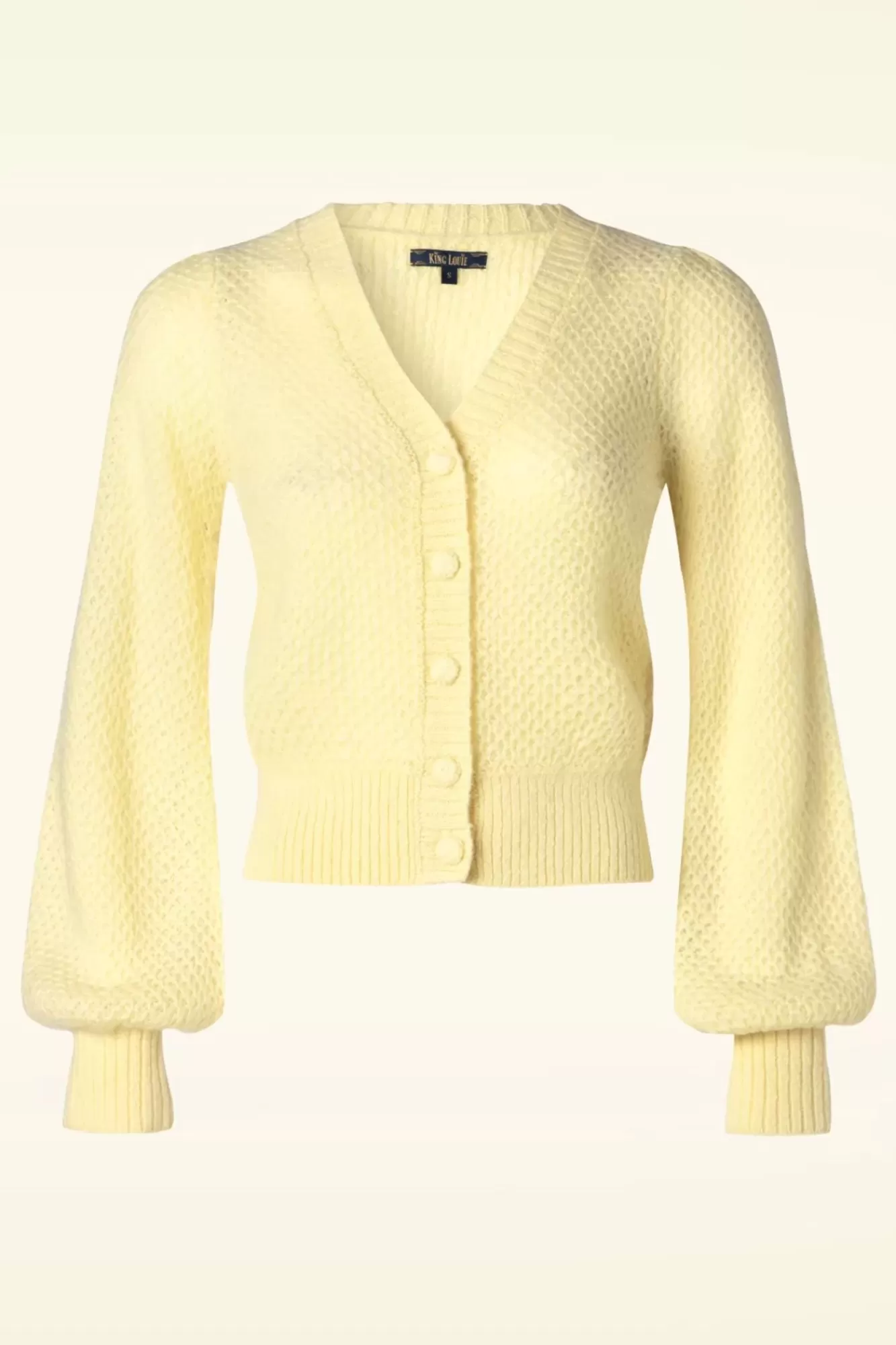 Outlet King Louie Strickjacke V Farfalle In Puddinggelb