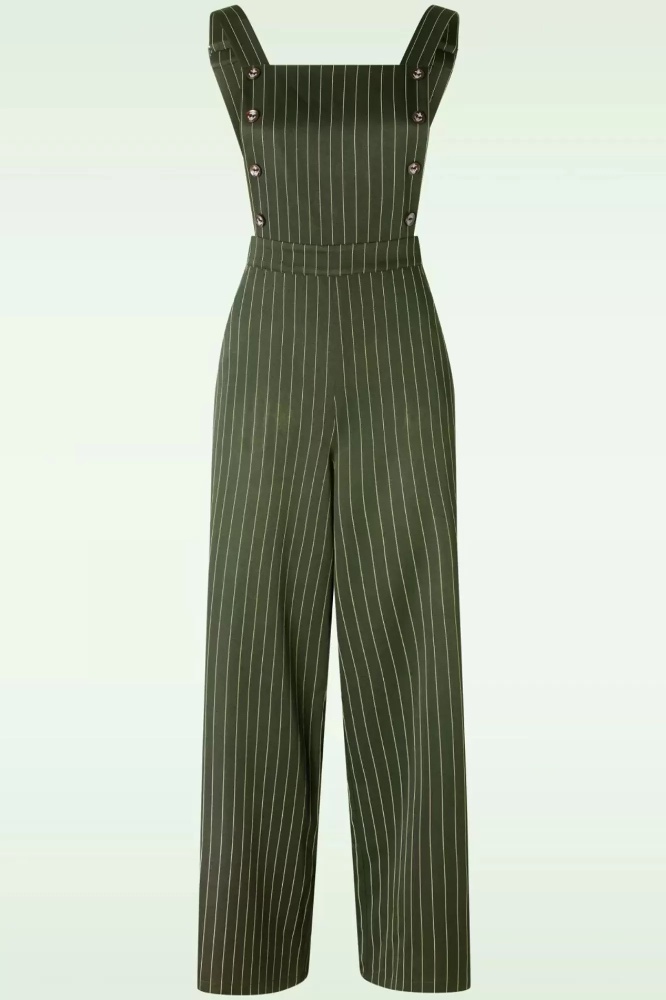 Outlet Banned Retro Stripe Sail Latzhose In Grun