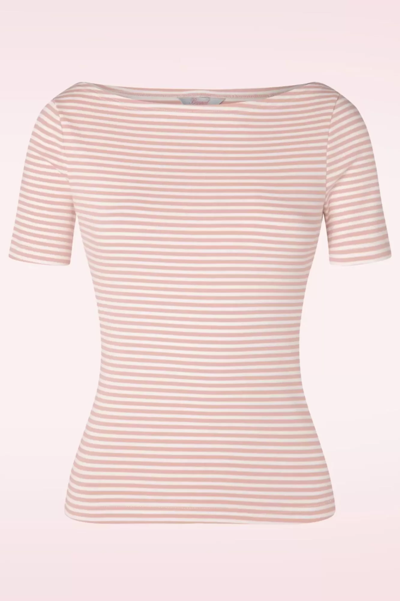 Fashion Banned Retro Sweet Candy Jersey-Oberteil In Blush