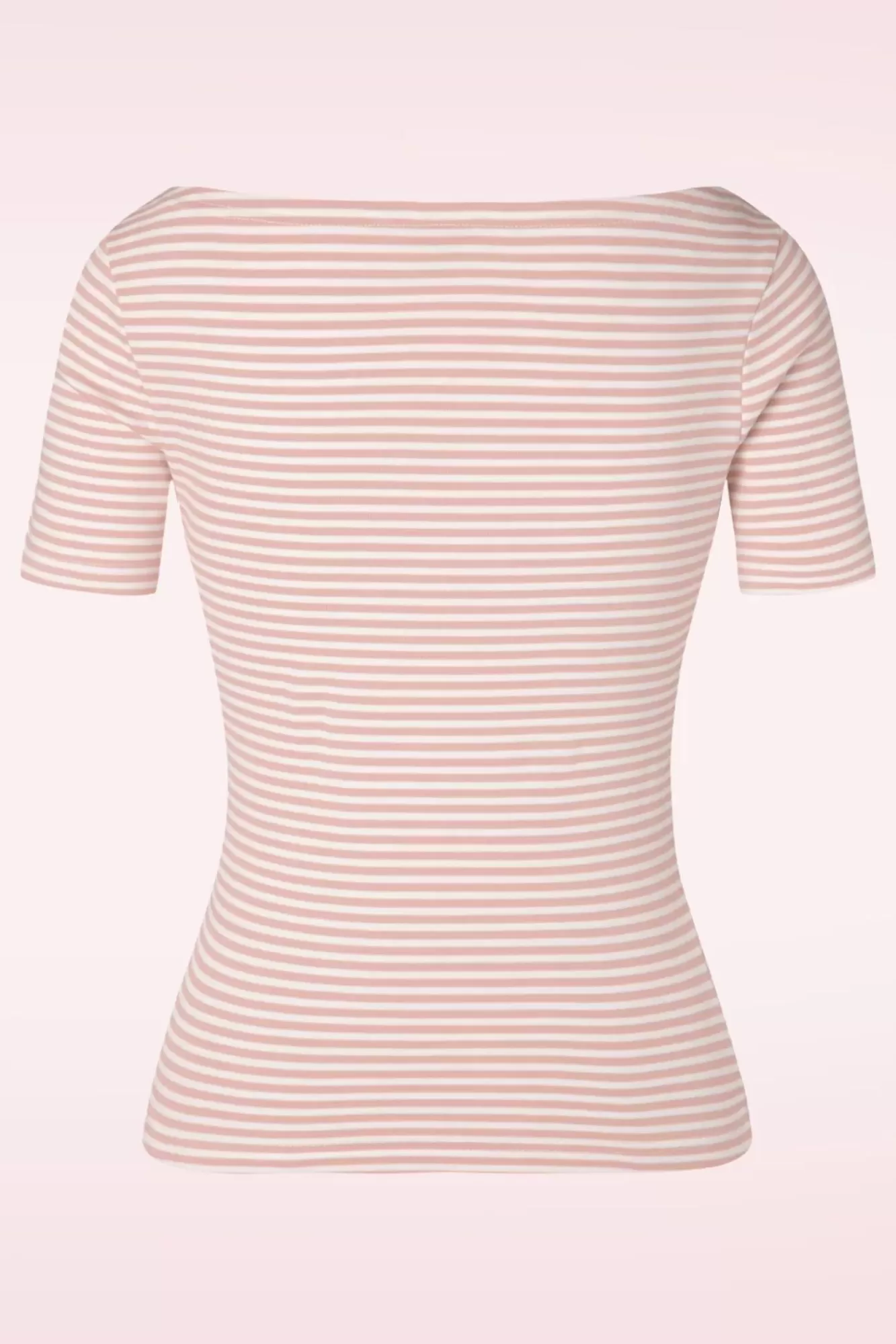 Fashion Banned Retro Sweet Candy Jersey-Oberteil In Blush