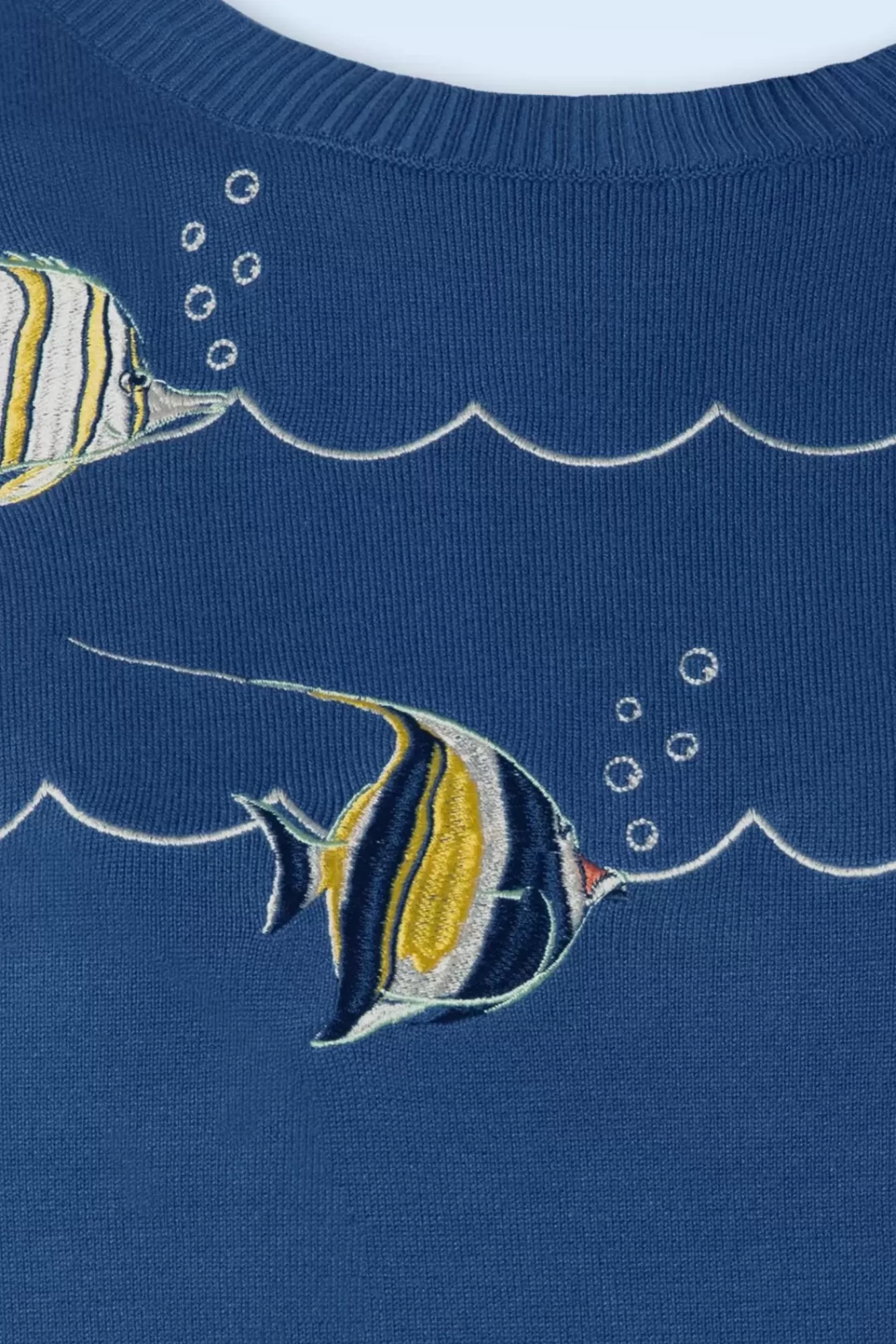 Best Vixen Swimming Fish Short Sleeve Pullover In Blau