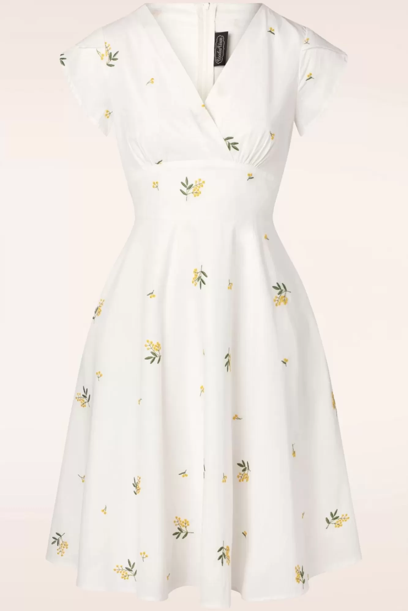 Cheap Vixen Swing Kleid Mit Blumenstickerei In Weis