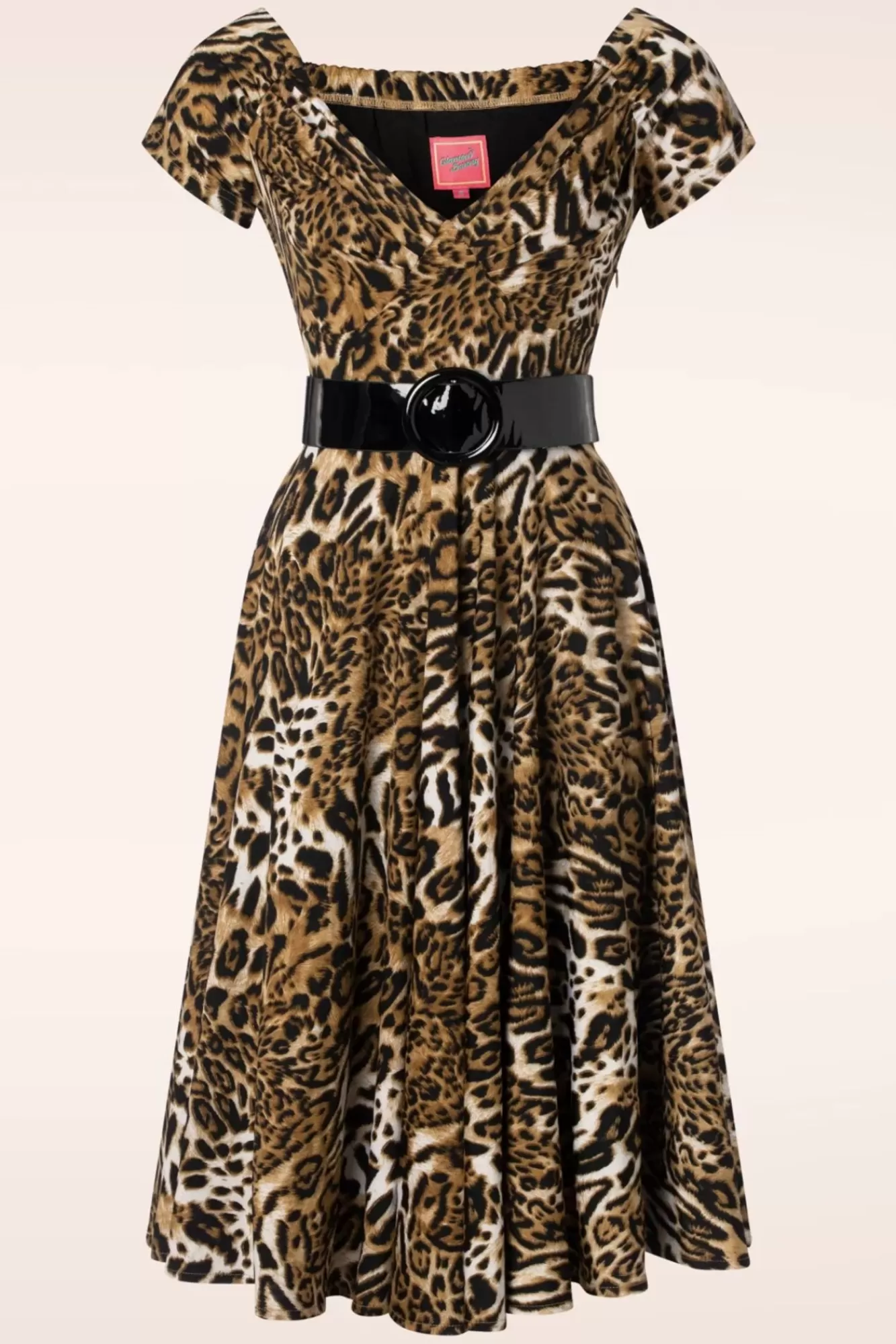 Hot Glamour Bunny The Marilyn Swing Kleid In Leopard