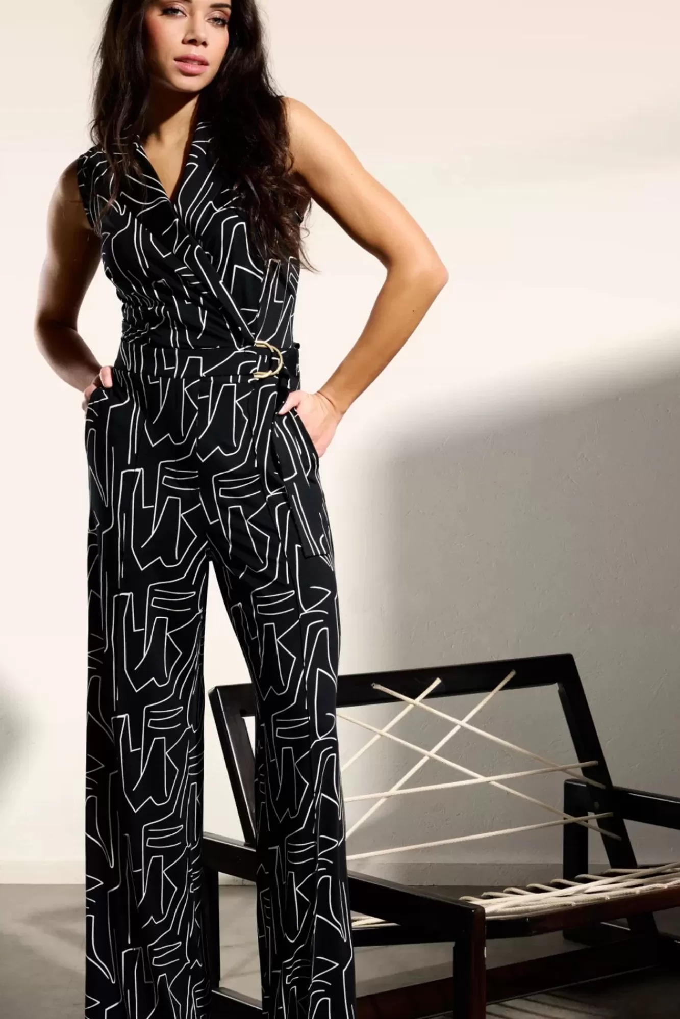 Clearance K-Design Tiffany Jumpsuit In Schwarz