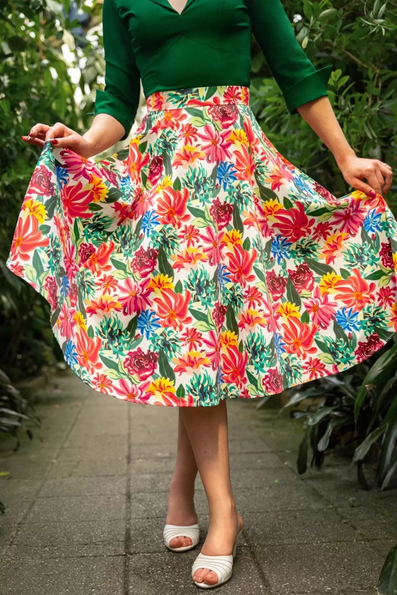 Cheap Topvintage Boutique Collection Topvintage Exklusiv ~ Adriana Flower Swing Rock In Multi