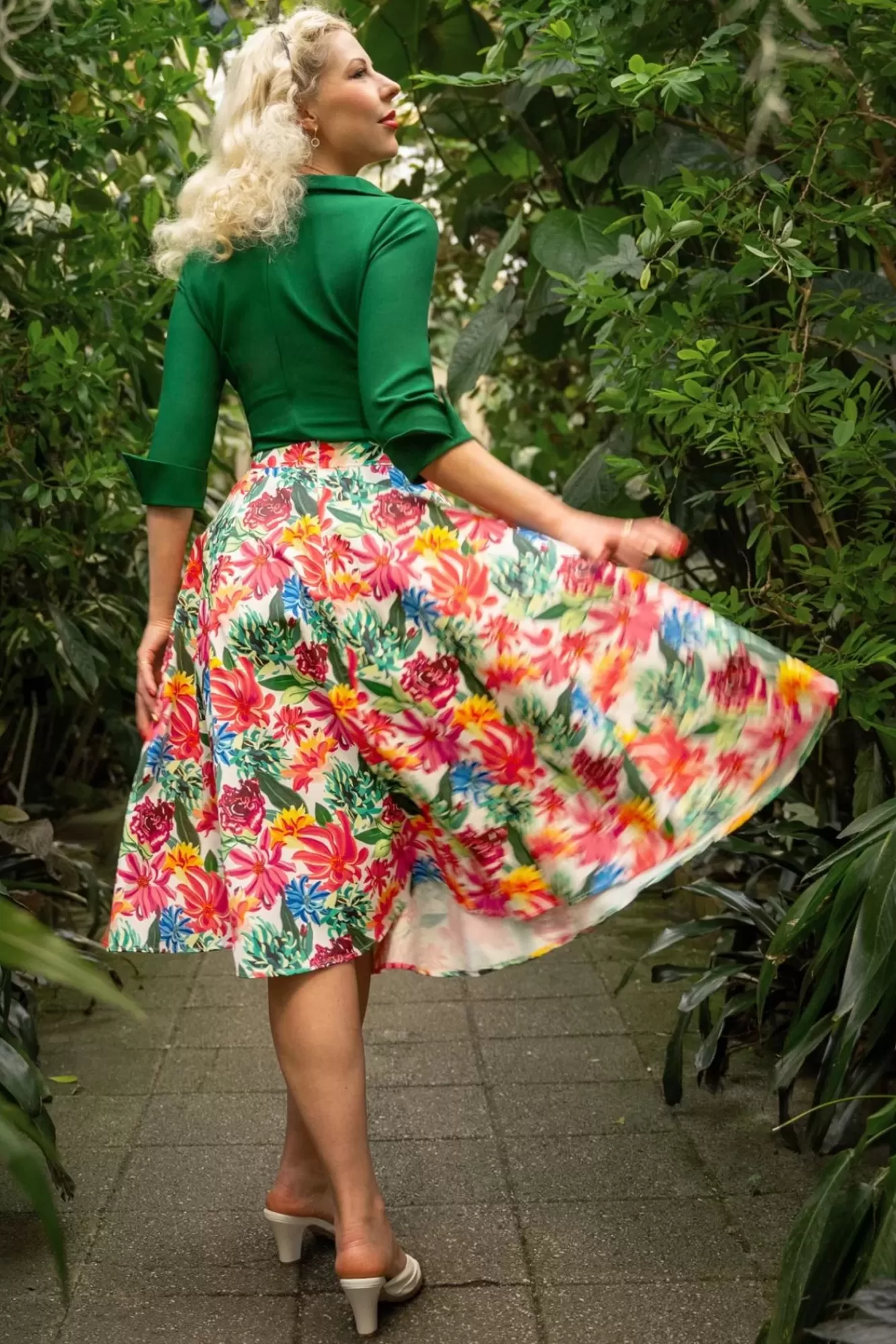 Cheap Topvintage Boutique Collection Topvintage Exklusiv ~ Adriana Flower Swing Rock In Multi
