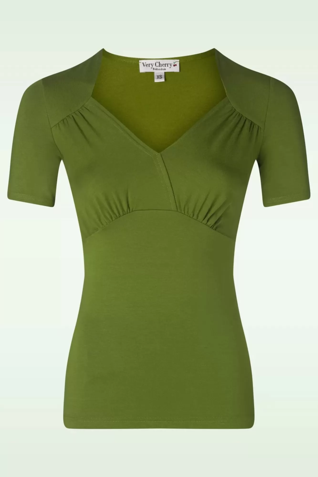 Best Very Cherry Trikot Sweetheart Top In Deluxe Olive