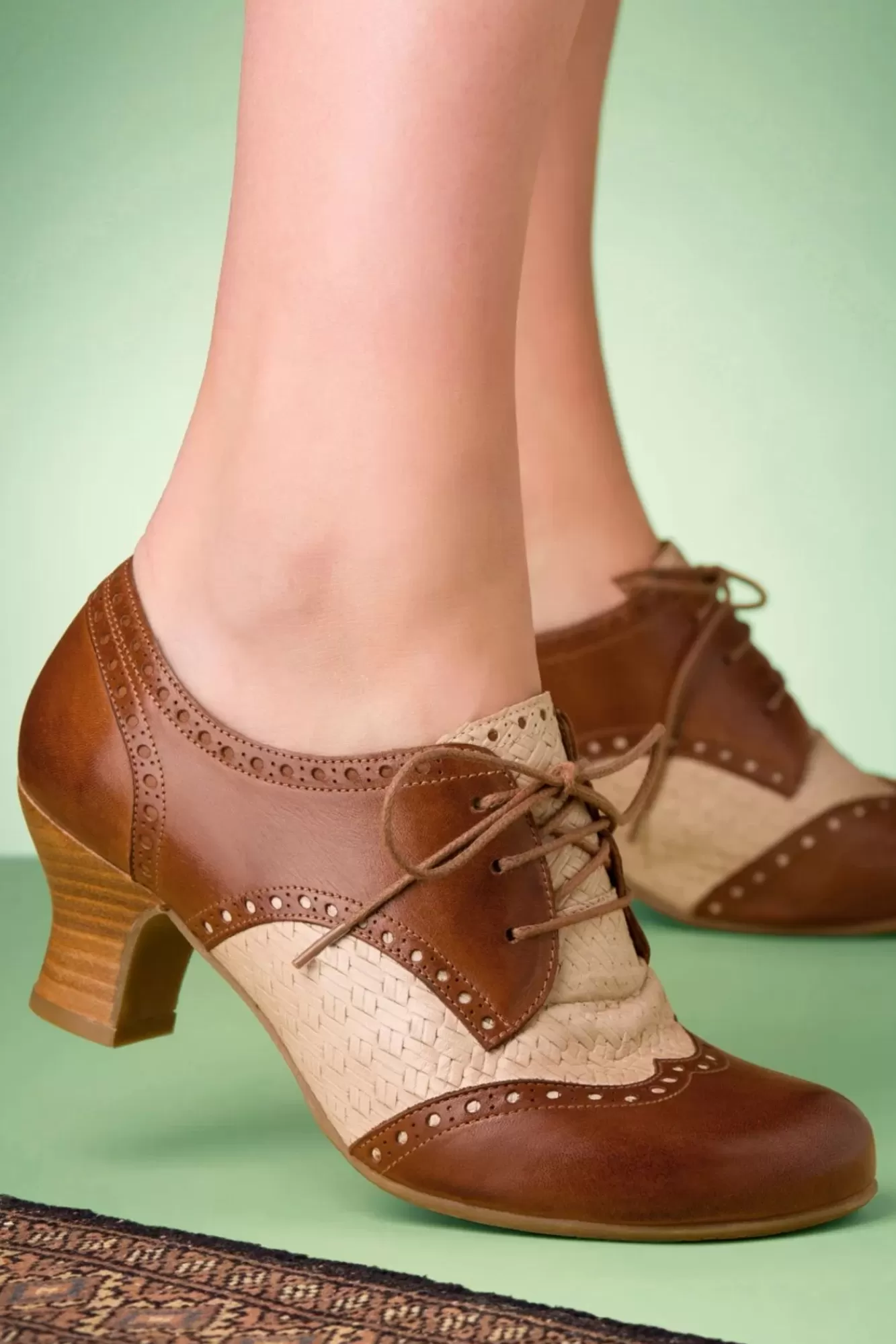 New Miz Mooz Tully-Lederschuhstiefeletten In Brandy Und Creme