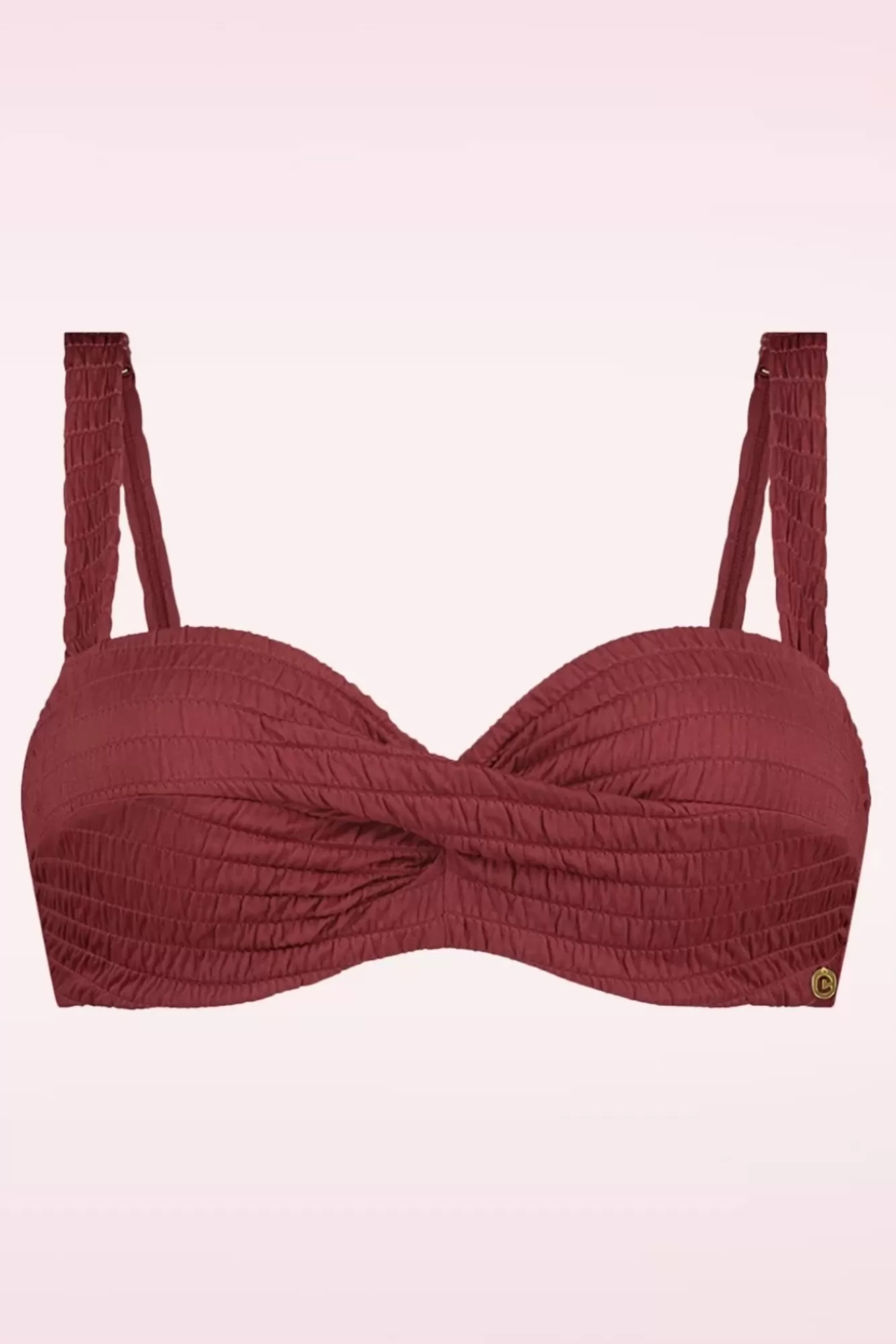 Clearance TC Beach Twisted Bikinioberteil In Dunklem Rouge