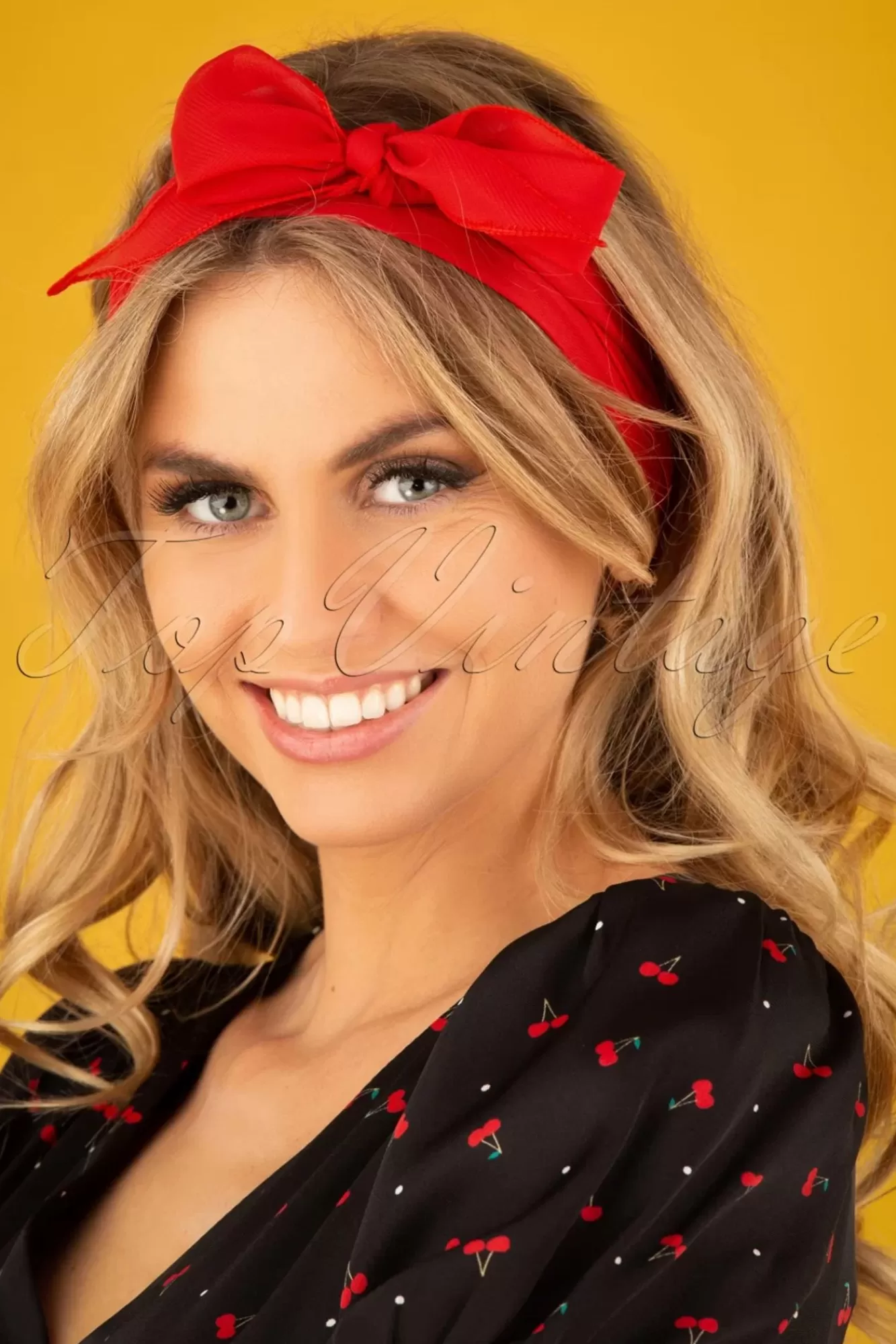 Cheap ZaZoo Vintage Retro Haarschal In Rot
