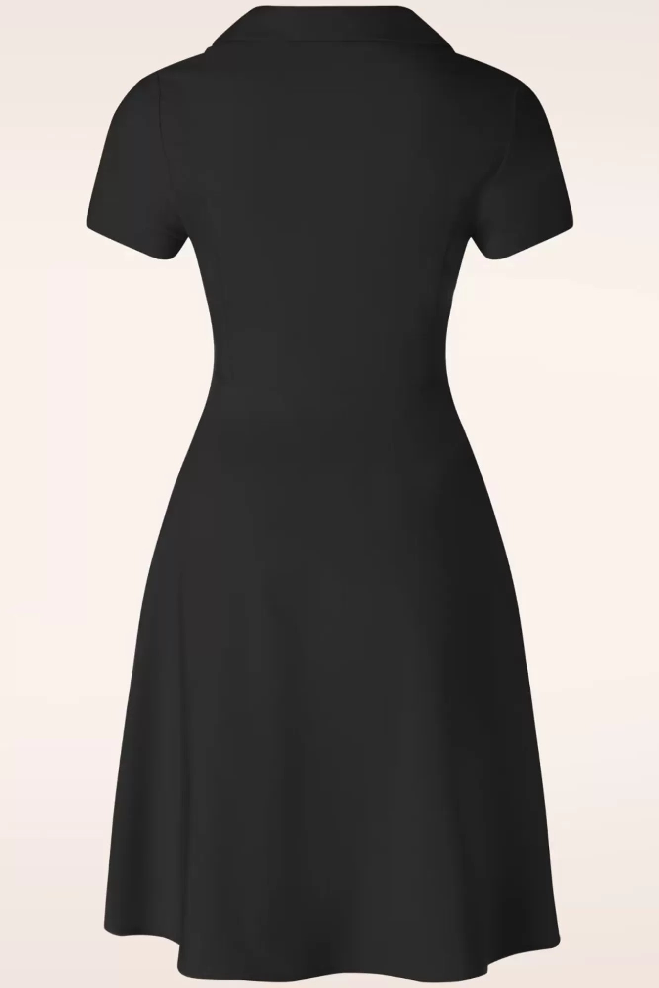 Online Banned Retro Wonder Fit And Flare Swing Kleid In Schwarz